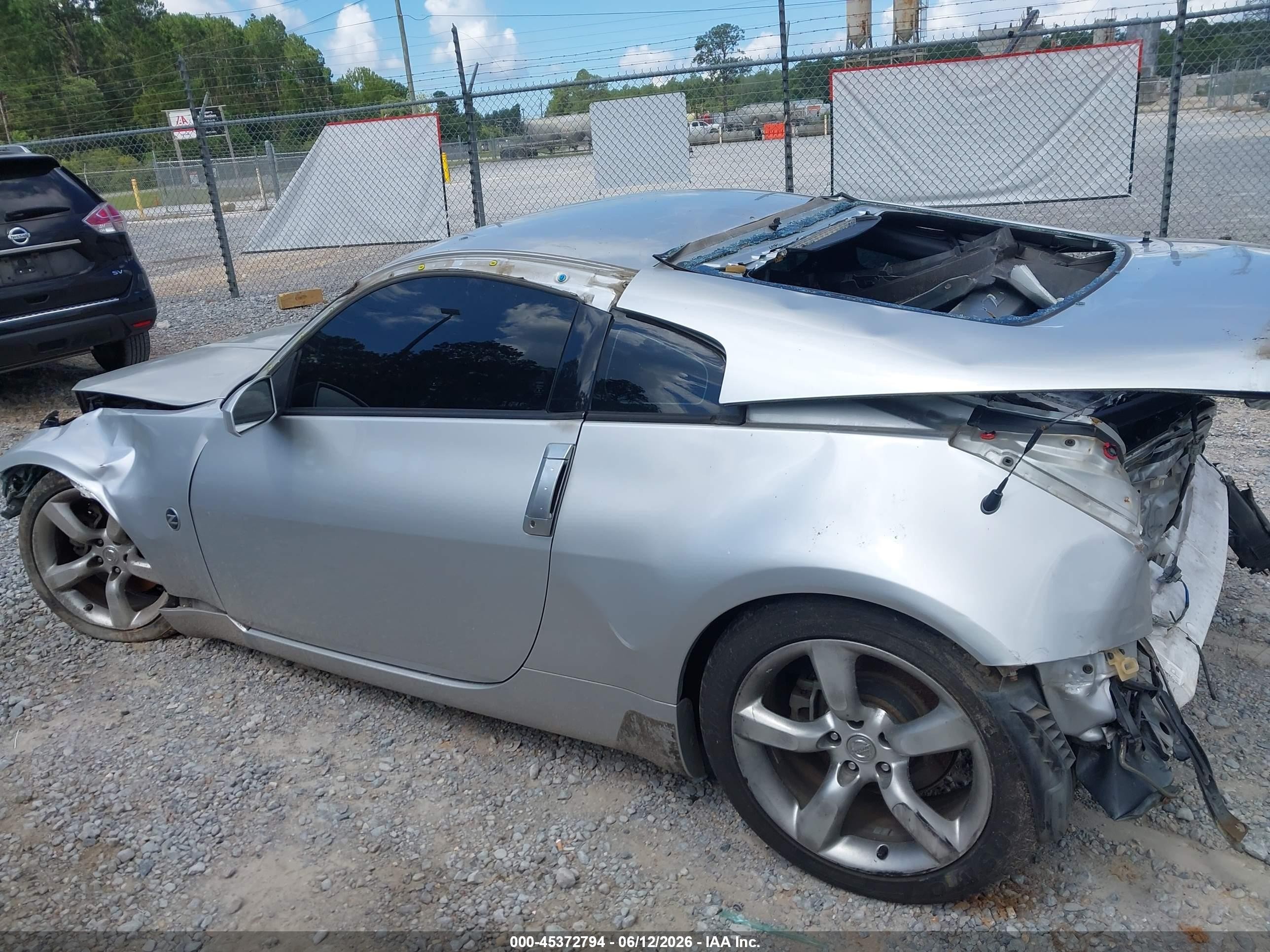 2007 Nissan 350z Touring Silver vin: JN1BZ34D07M505488