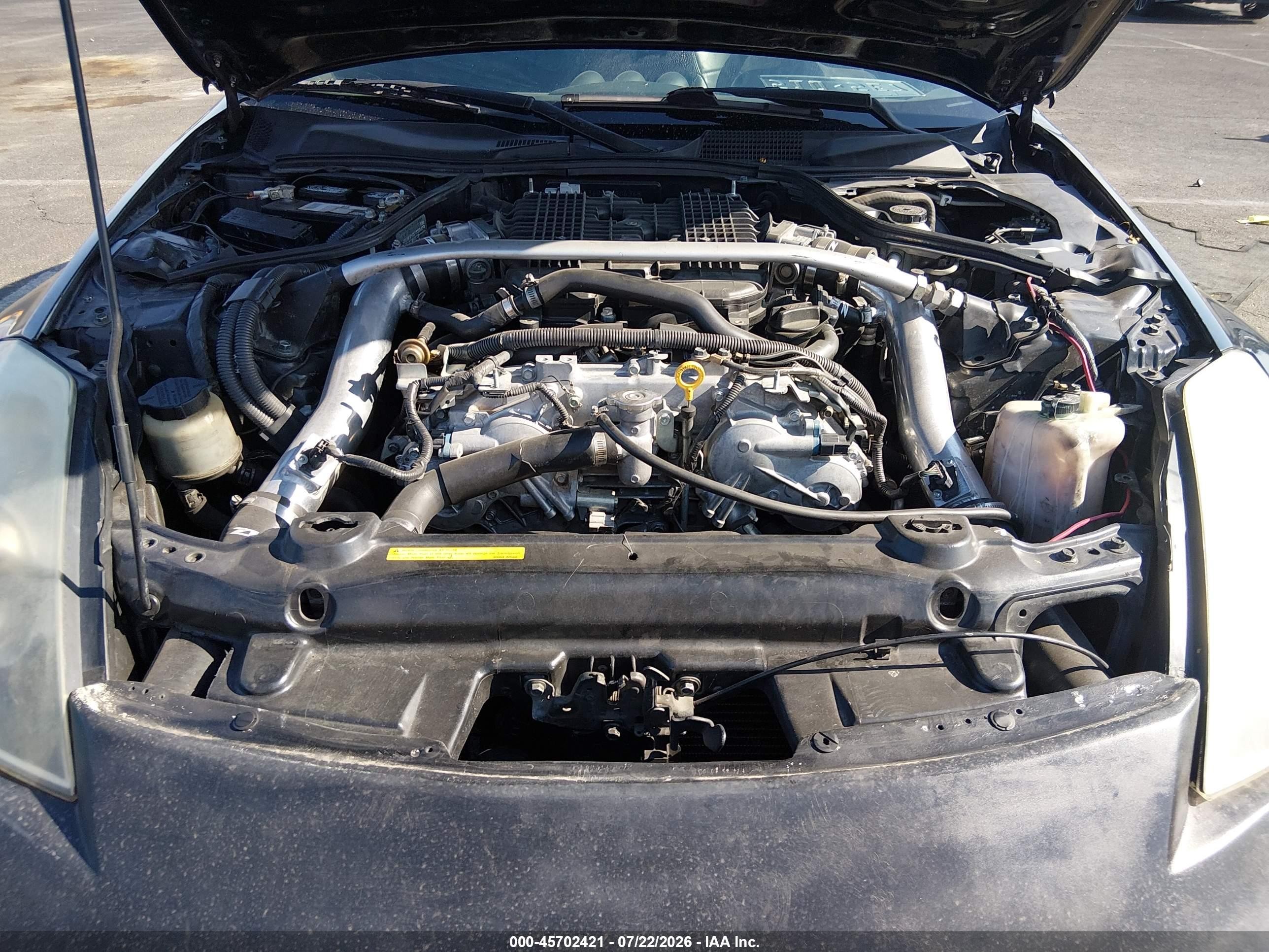 2007 Nissan 350z Enthusiast Black vin: JN1BZ34D07M506348