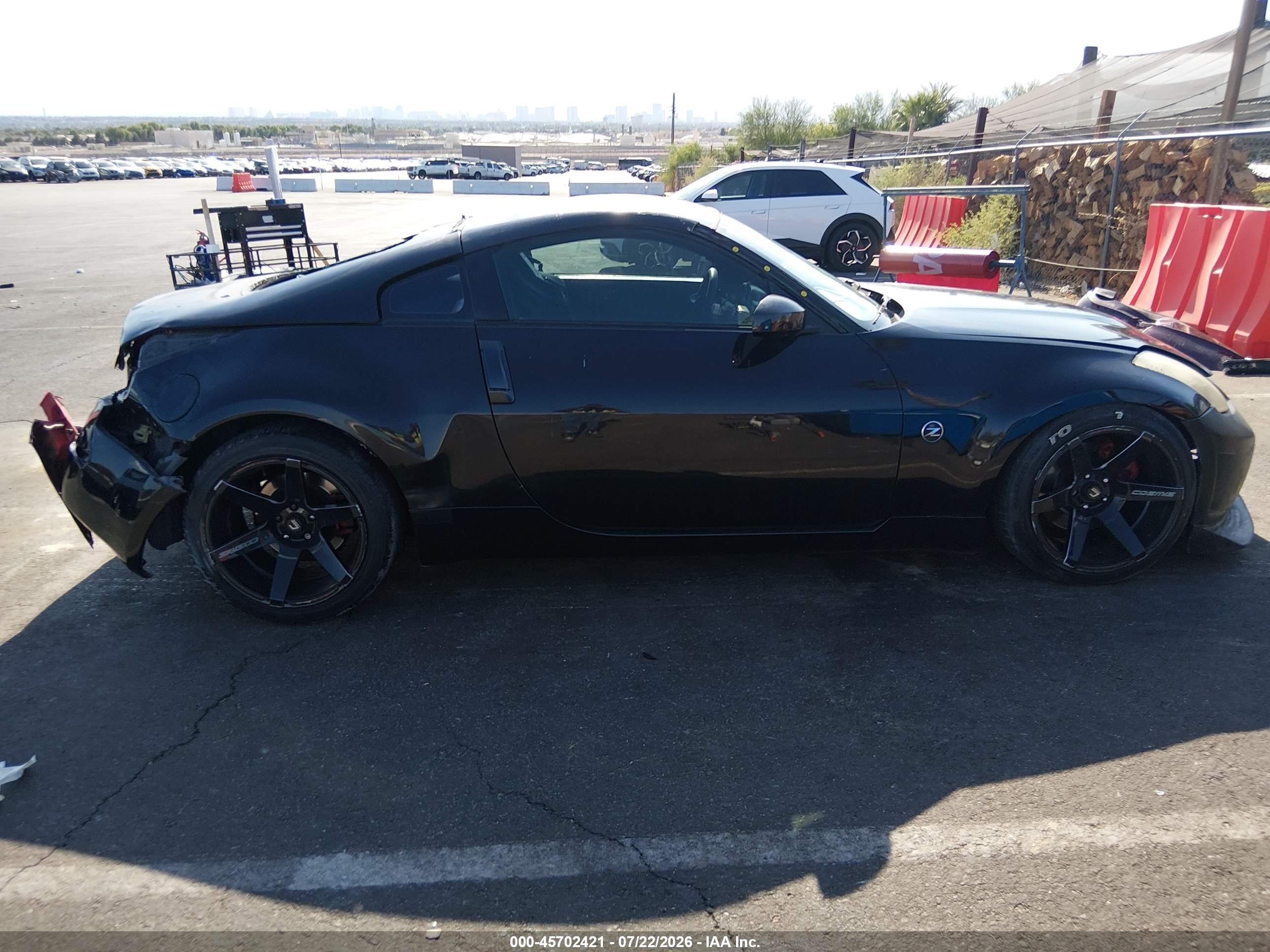 2007 Nissan 350z Enthusiast Black vin: JN1BZ34D07M506348