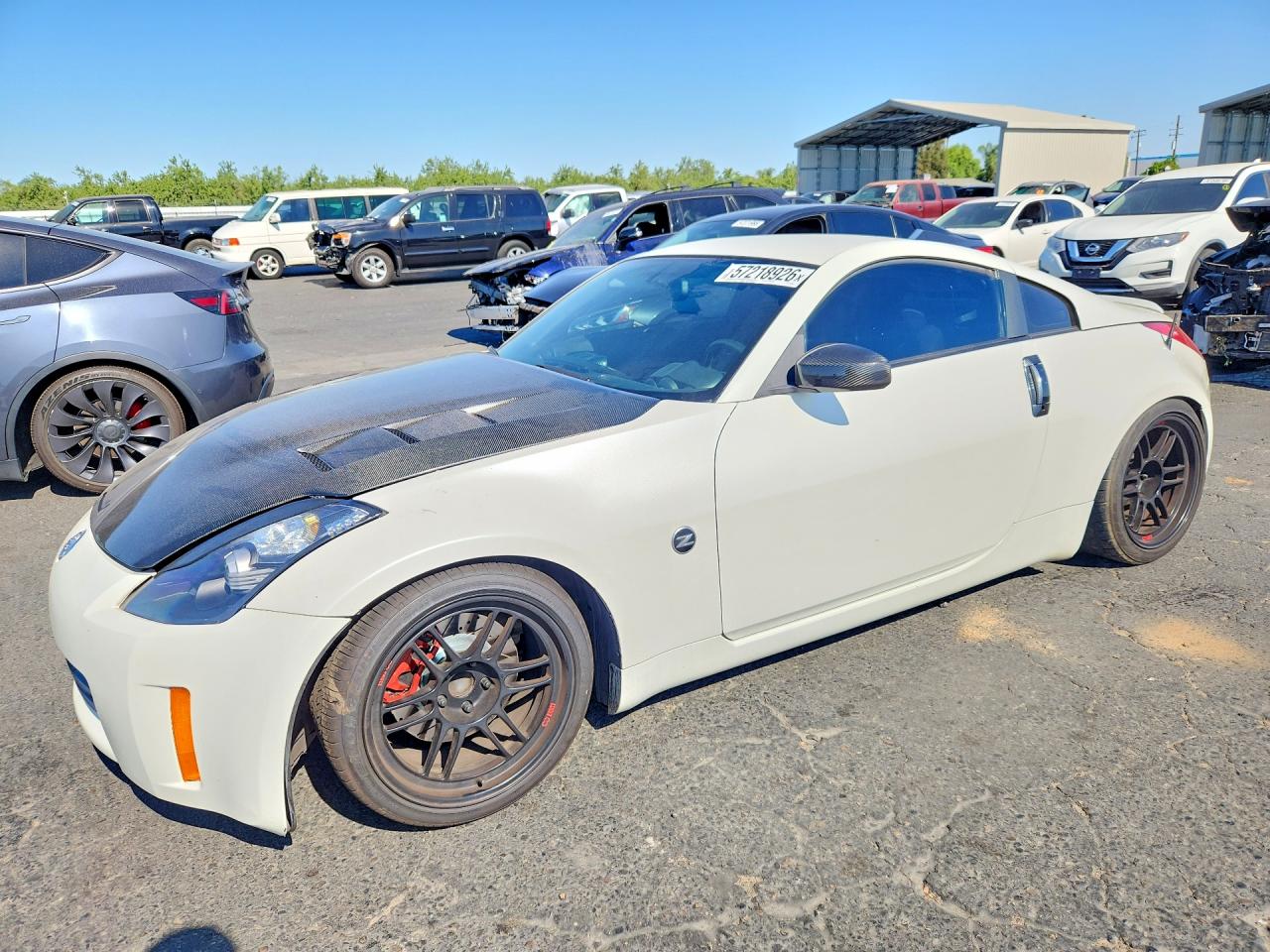2007 Nissan 350z White vin: JN1BZ34D07M506396