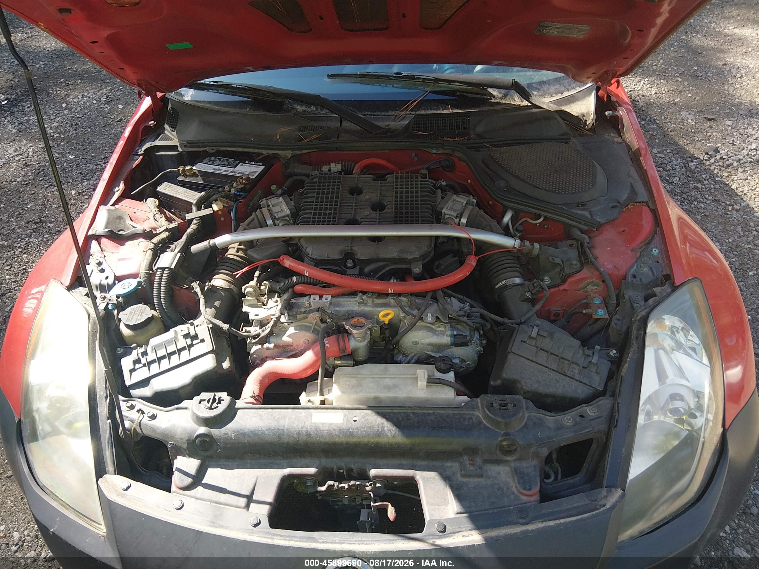 2008 Nissan 350z   Red vin: JN1BZ34D08M704428
