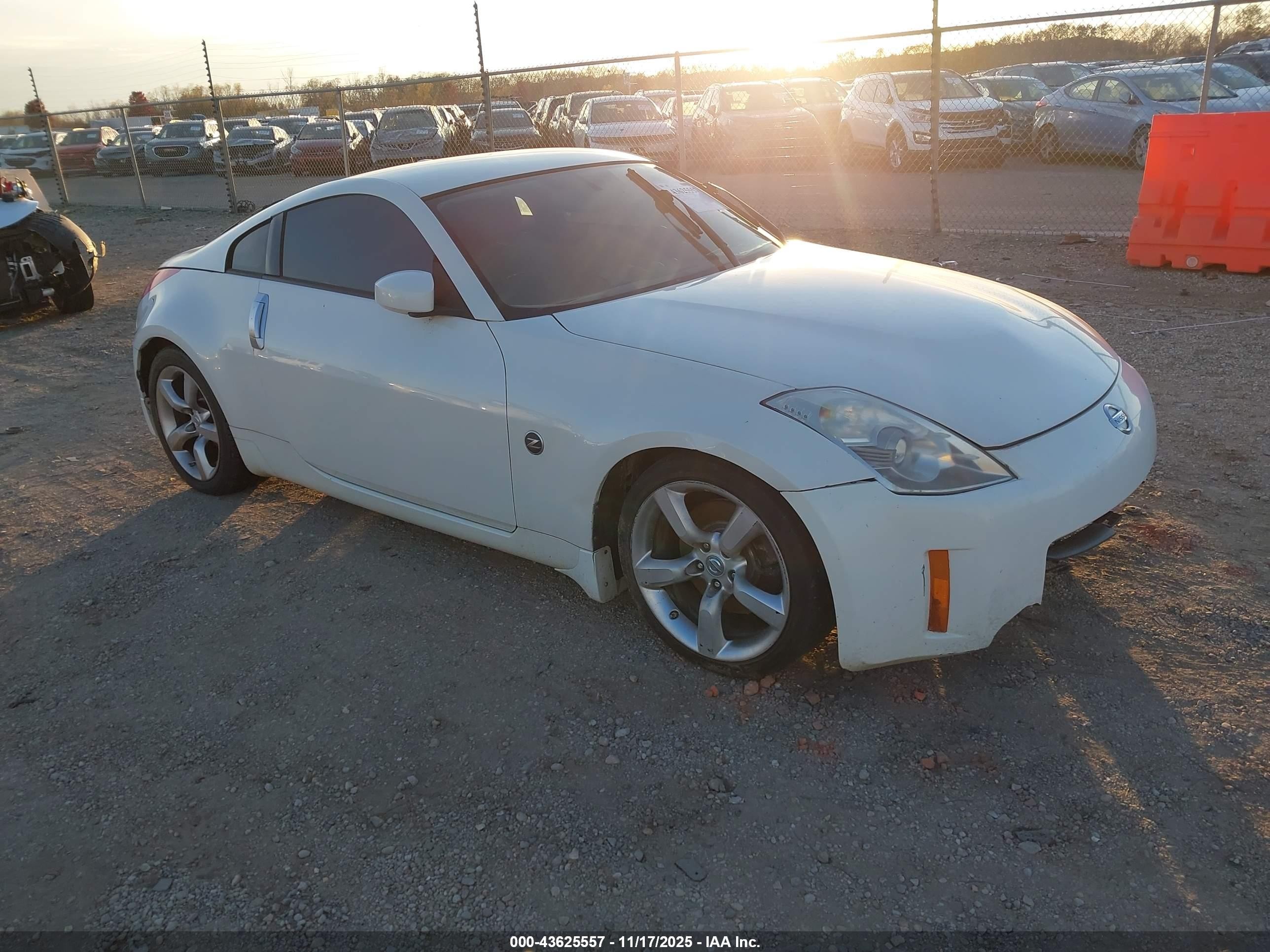 2008 Nissan 350z Touring White vin: JN1BZ34D08M706499