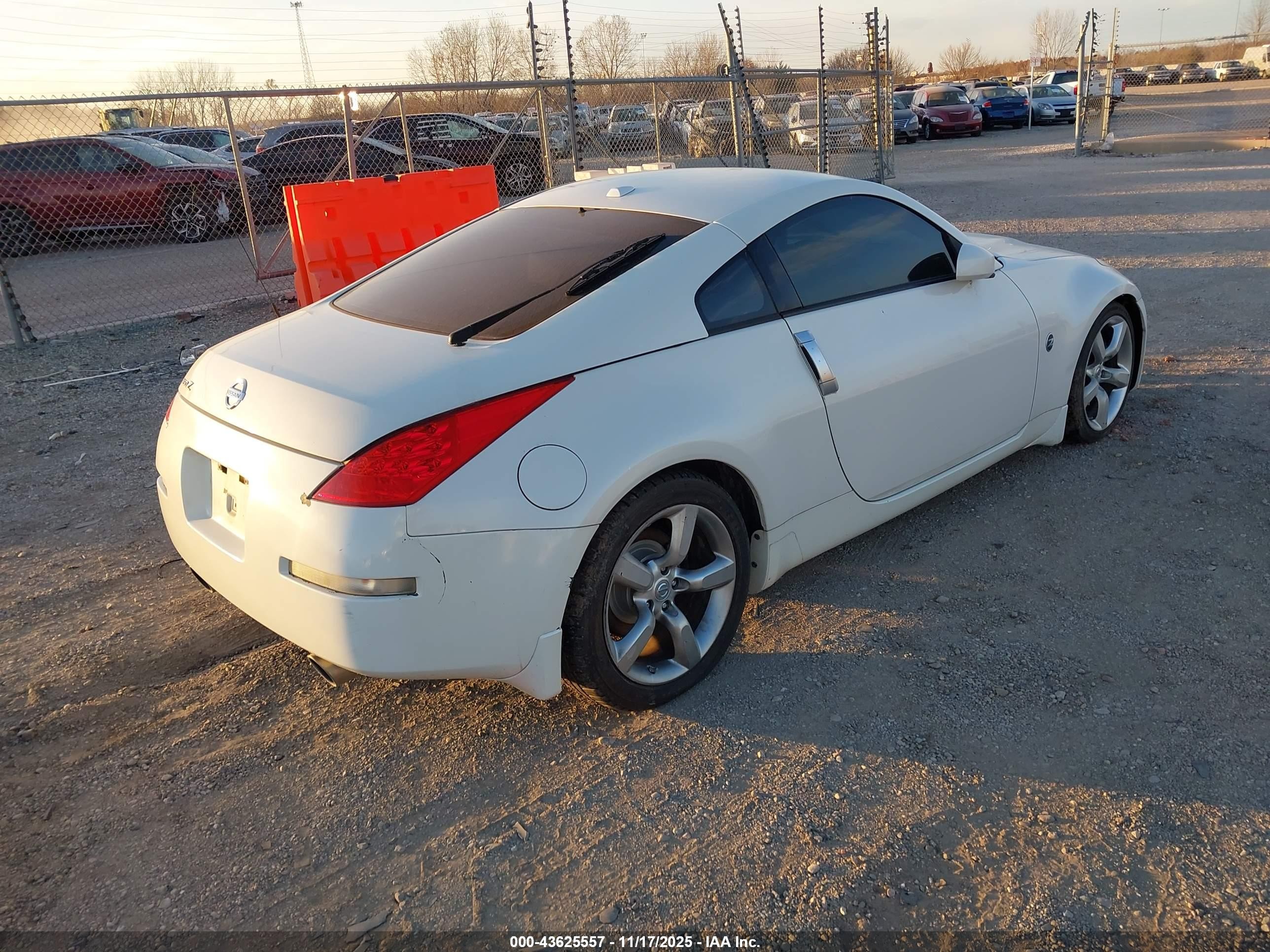 2008 Nissan 350z Touring White vin: JN1BZ34D08M706499