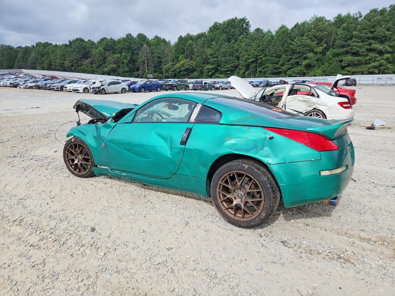2007 Nissan 350z Base Green vin: JN1BZ34D17M502454