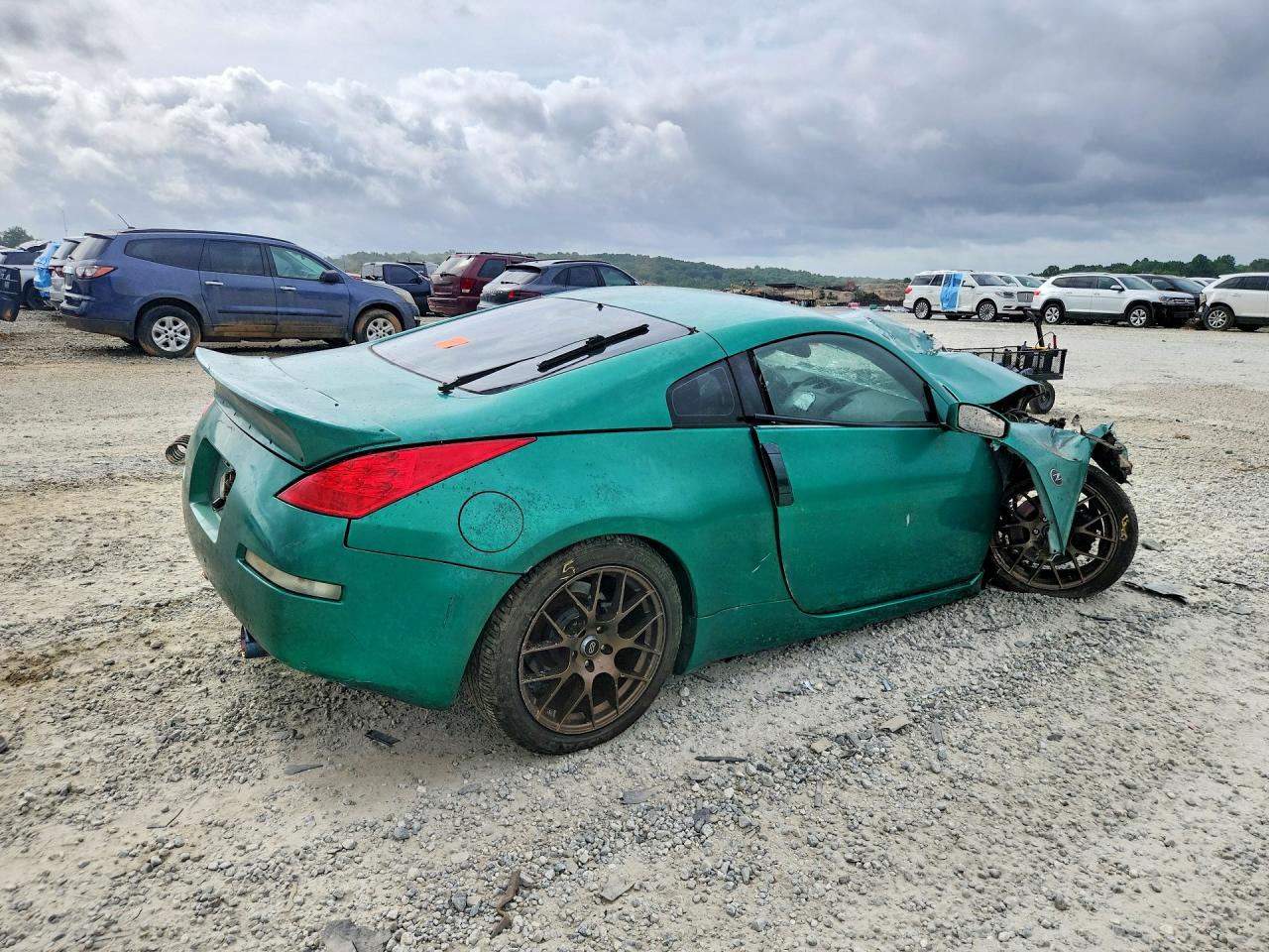 2007 Nissan 350z Base Green vin: JN1BZ34D17M502454