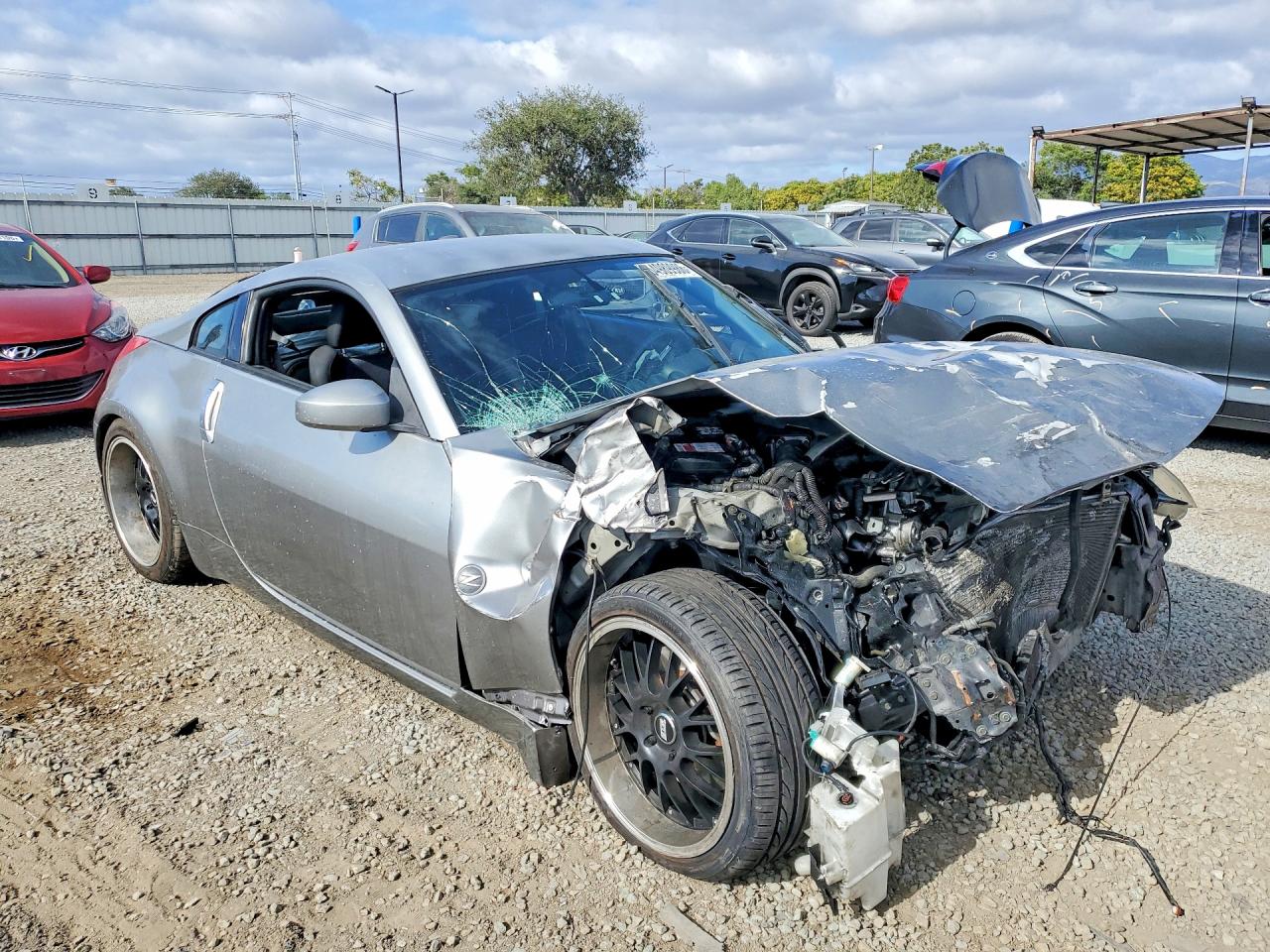 2007 Nissan 350z Coupe Gray vin: JN1BZ34D17M502468