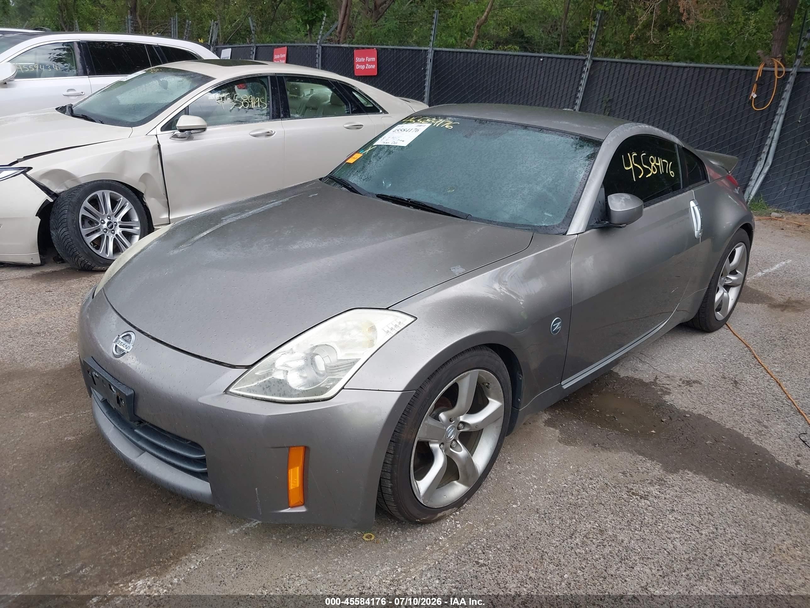 2008 Nissan 350z Touring Gray vin: JN1BZ34D18M702932