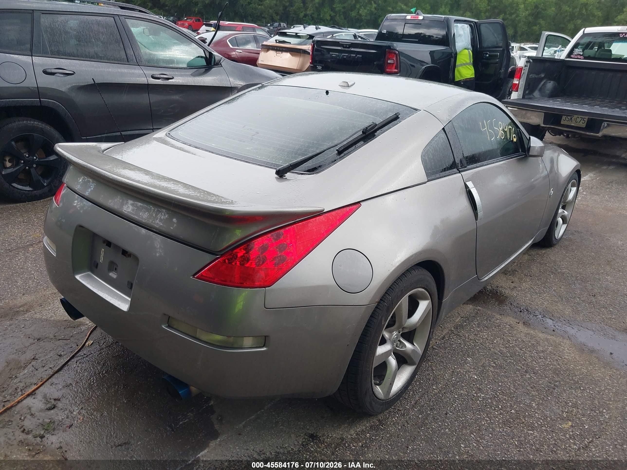 2008 Nissan 350z Touring Gray vin: JN1BZ34D18M702932