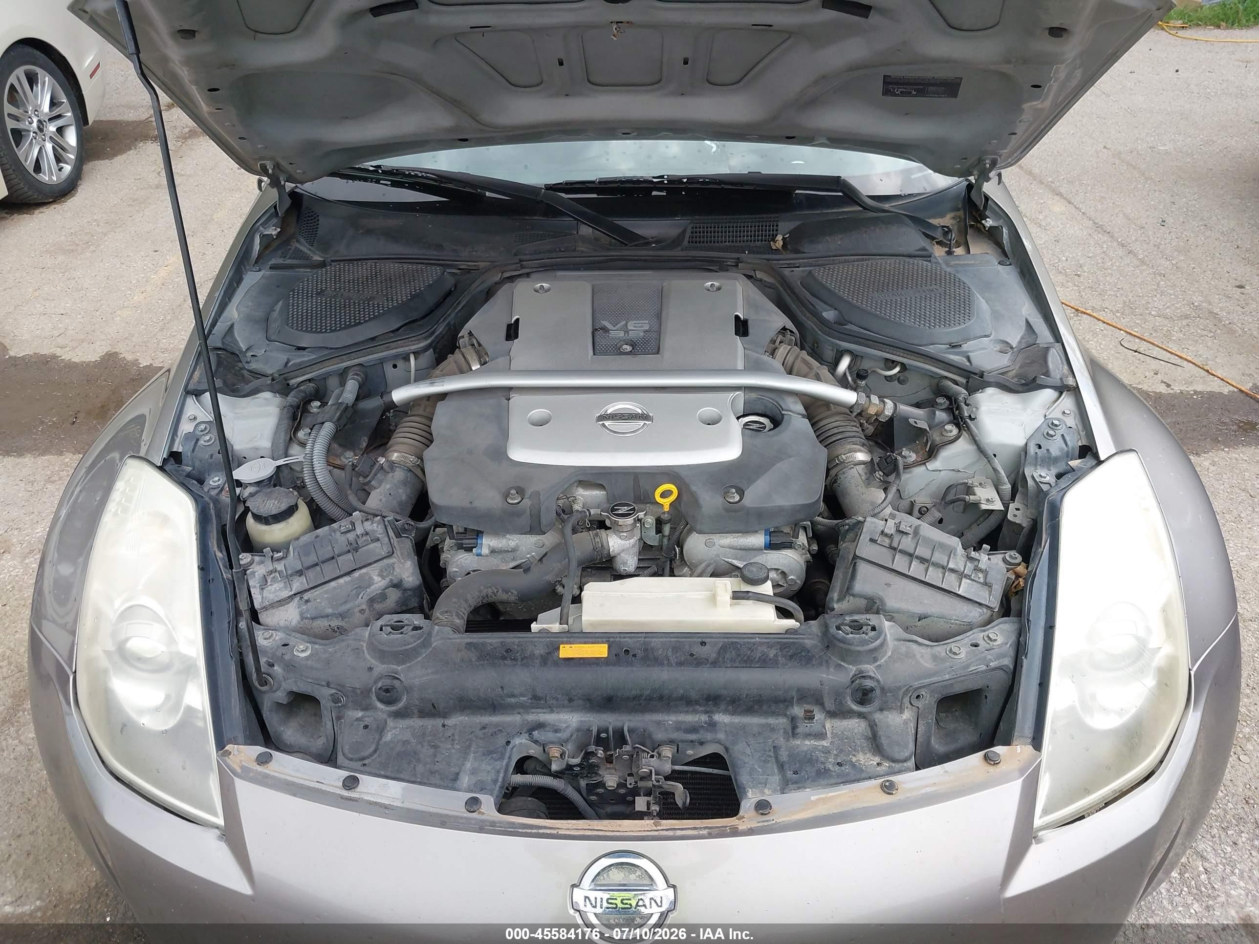 2008 Nissan 350z Touring Gray vin: JN1BZ34D18M702932