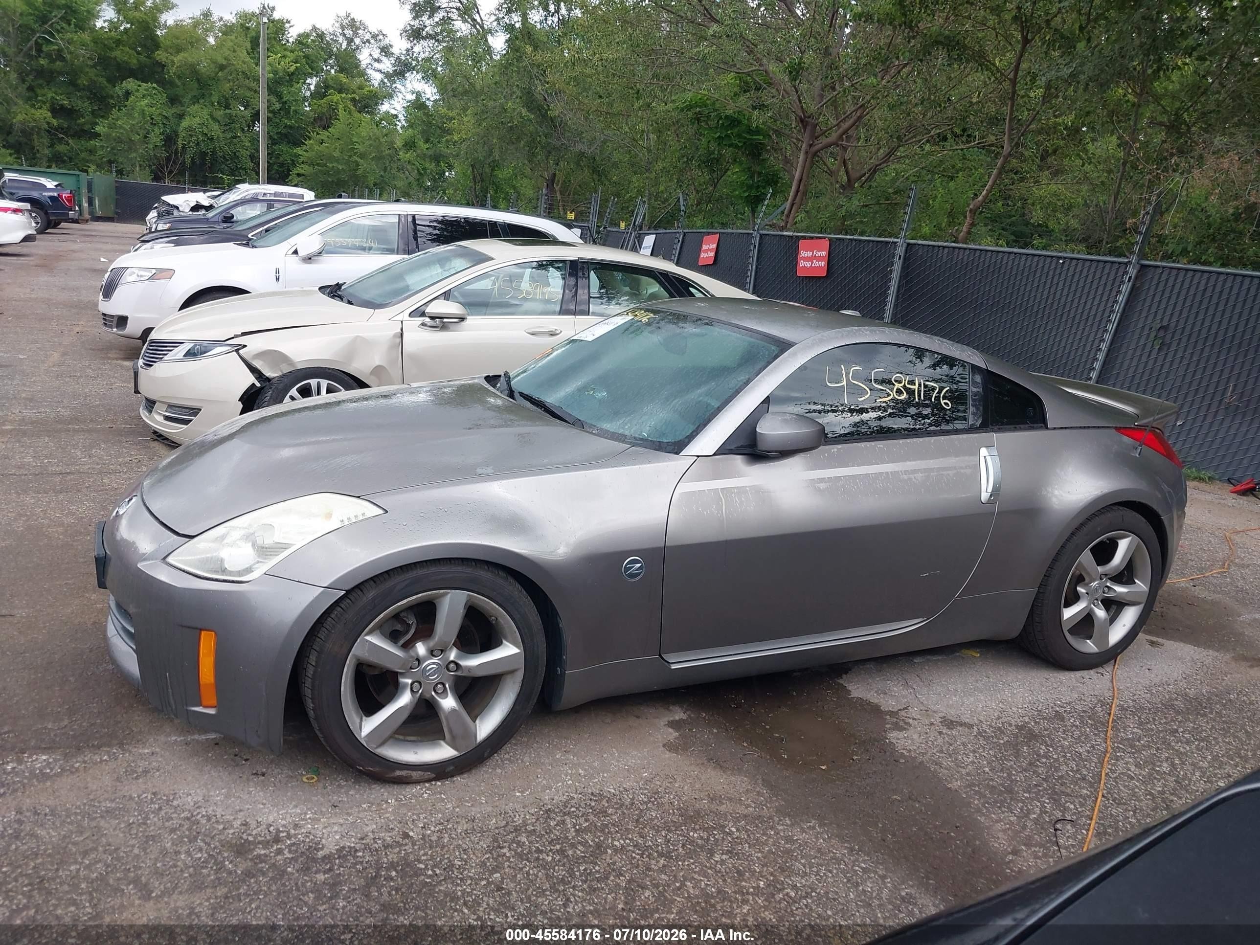2008 Nissan 350z Touring Gray vin: JN1BZ34D18M702932
