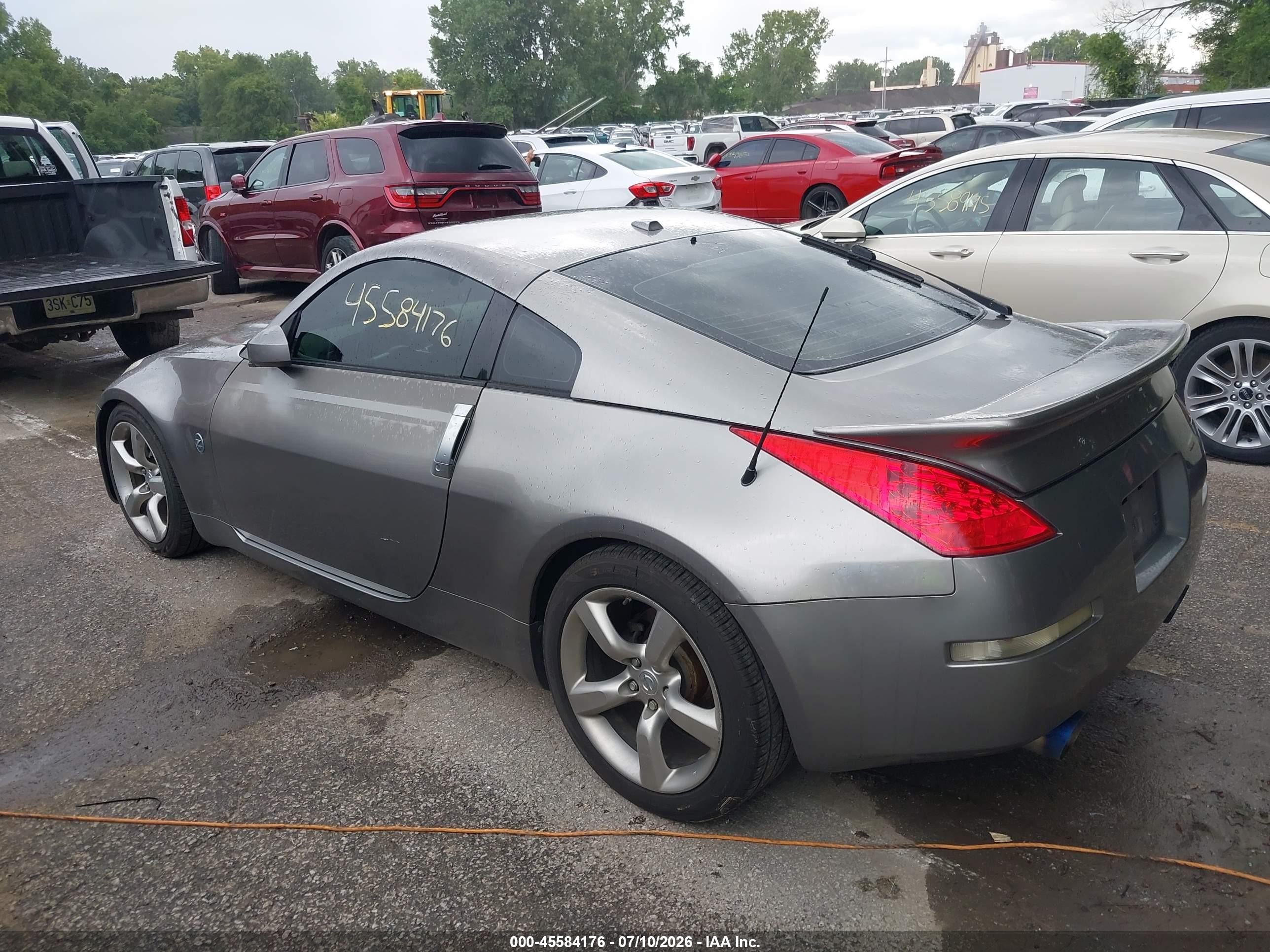 2008 Nissan 350z Touring Gray vin: JN1BZ34D18M702932