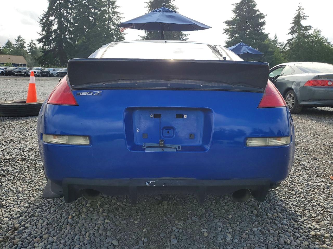 2007 Nissan 350z Coupe Blue vin: JN1BZ34D37M507039