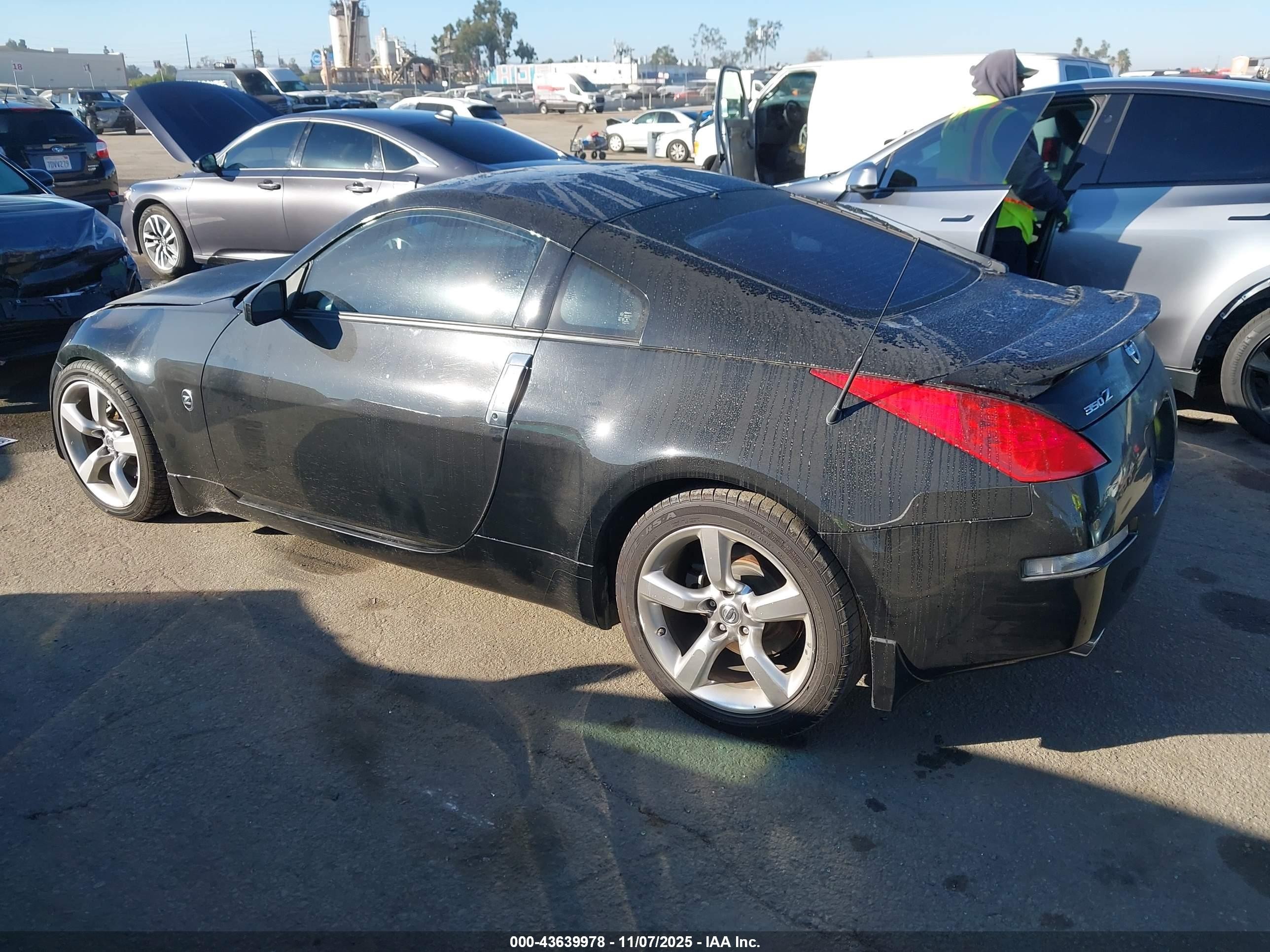 2008 Nissan 350z Enthusiast Black vin: JN1BZ34D68M701453
