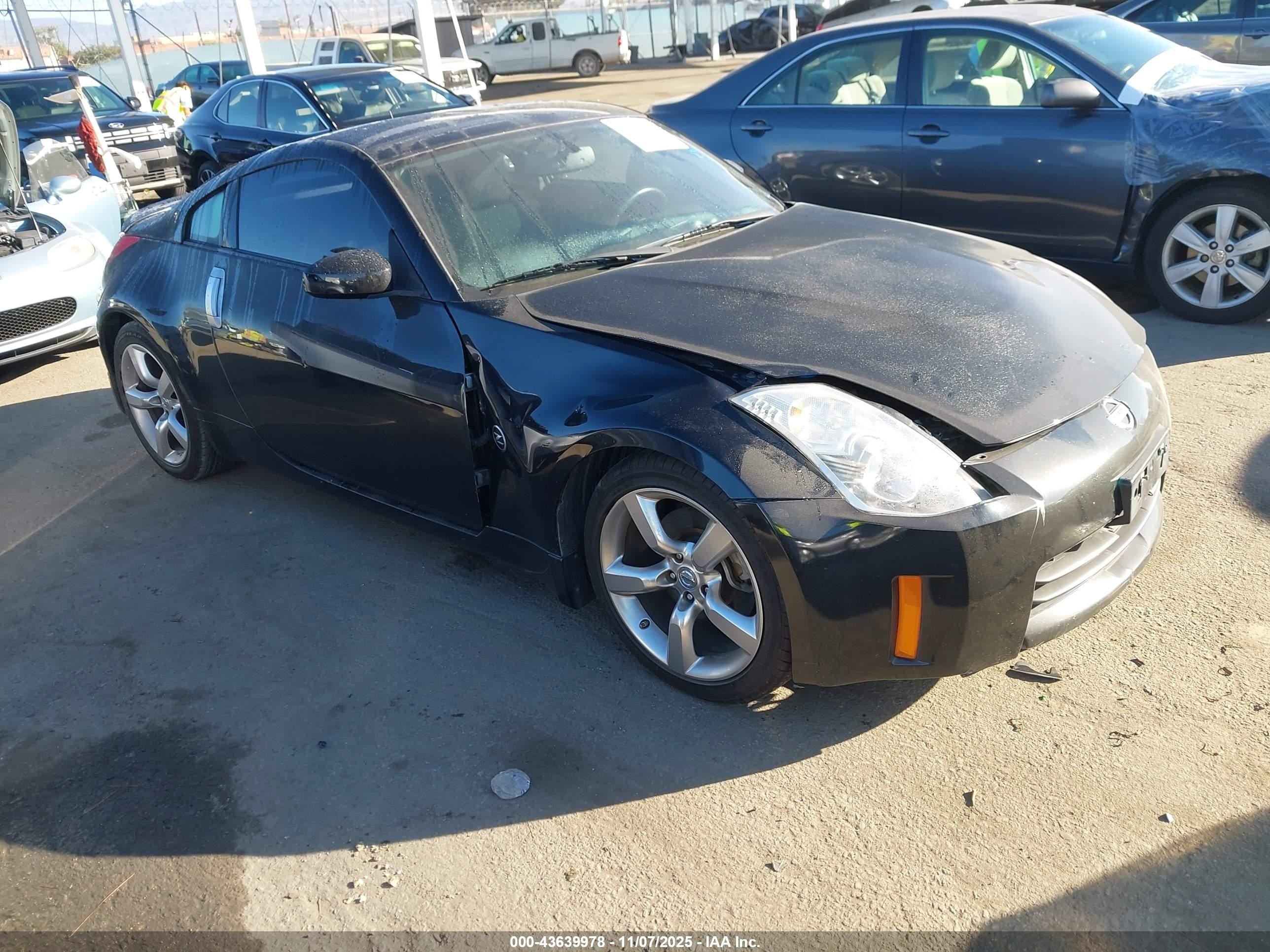 2008 Nissan 350z Enthusiast Black vin: JN1BZ34D68M701453