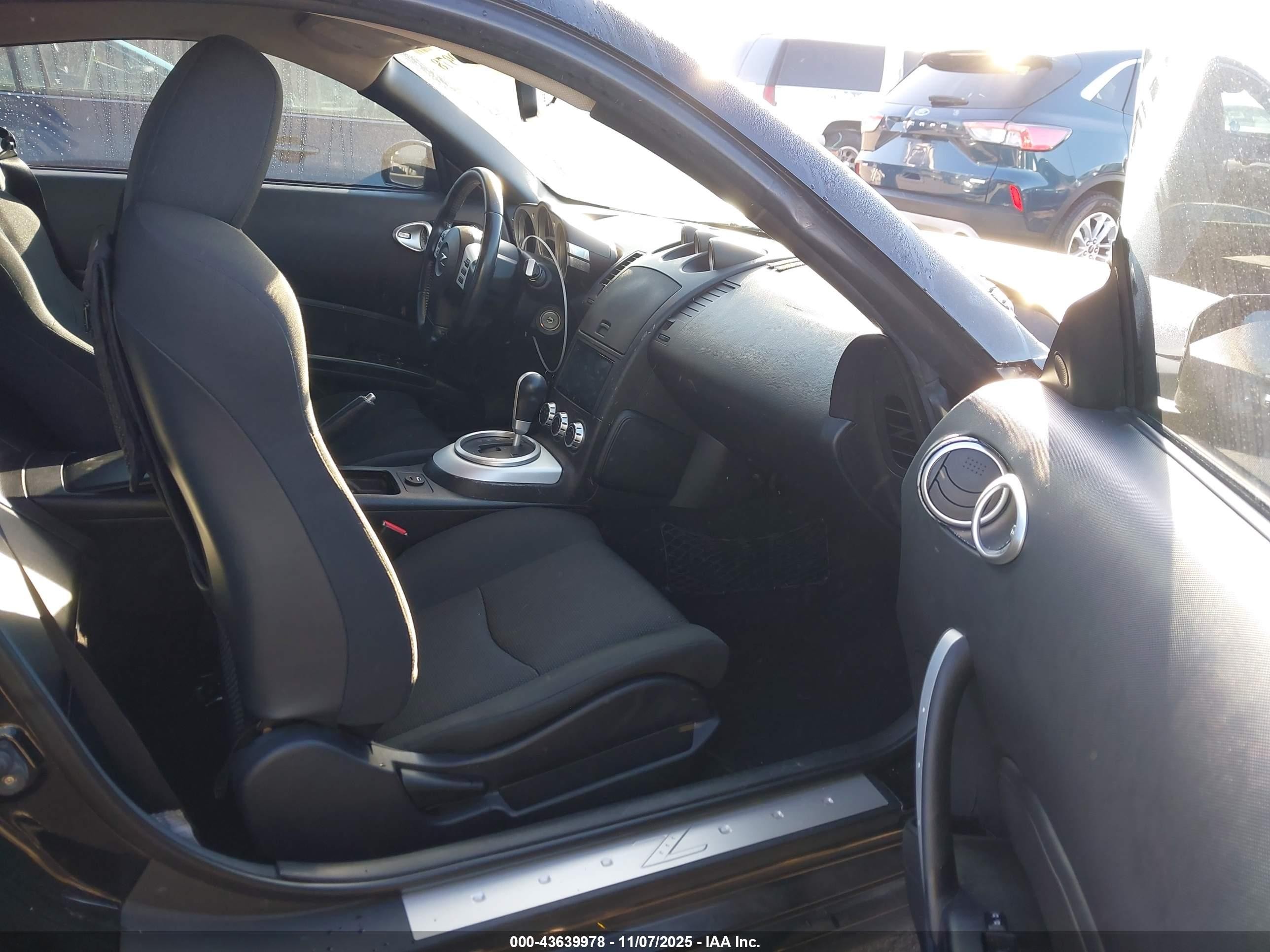 2008 Nissan 350z Enthusiast Black vin: JN1BZ34D68M701453