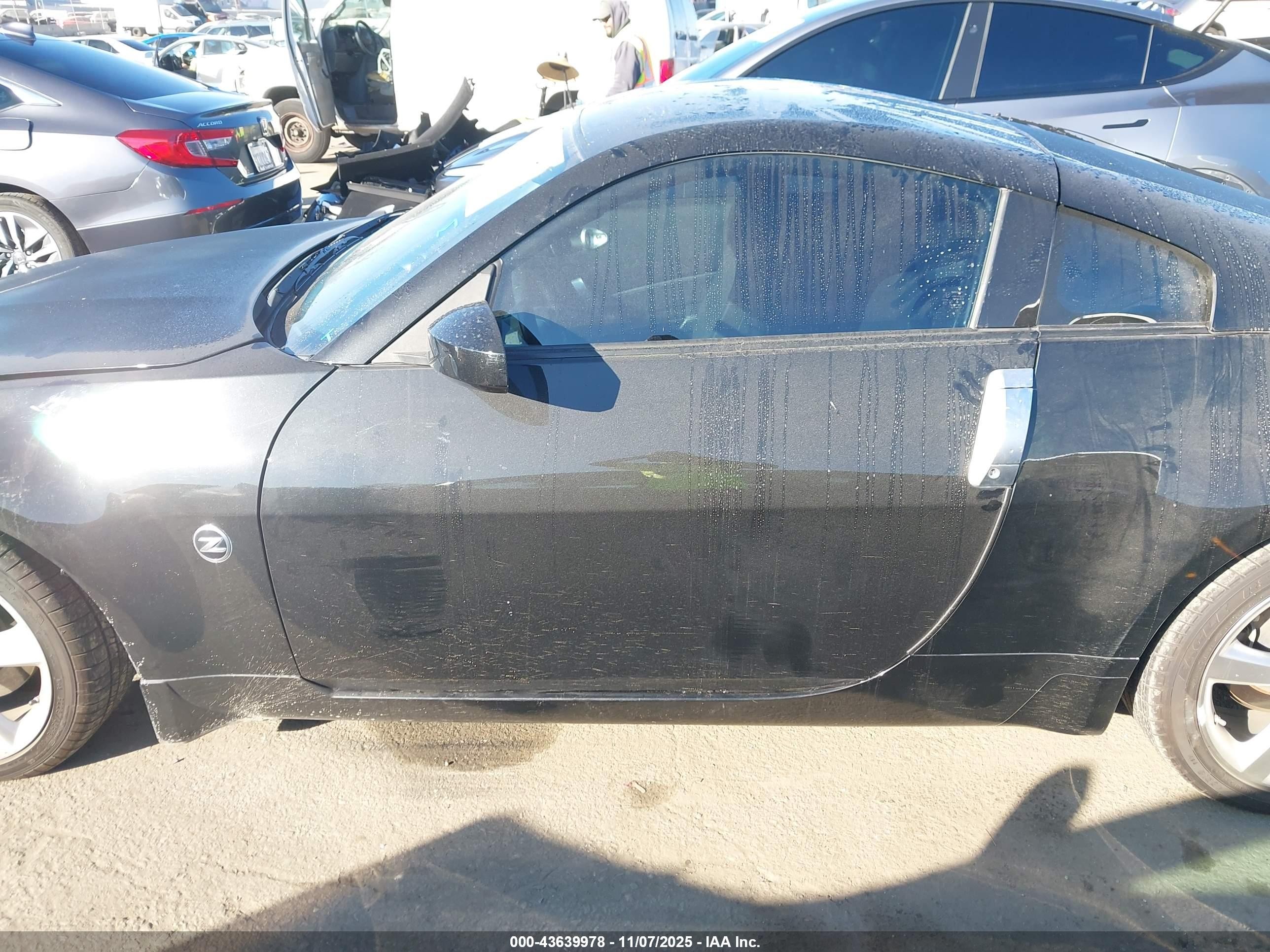 2008 Nissan 350z Enthusiast Black vin: JN1BZ34D68M701453