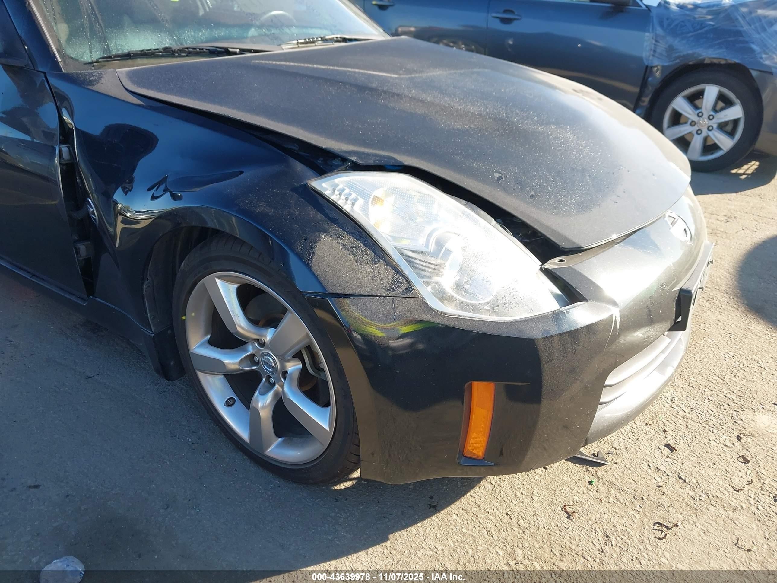 2008 Nissan 350z Enthusiast Black vin: JN1BZ34D68M701453