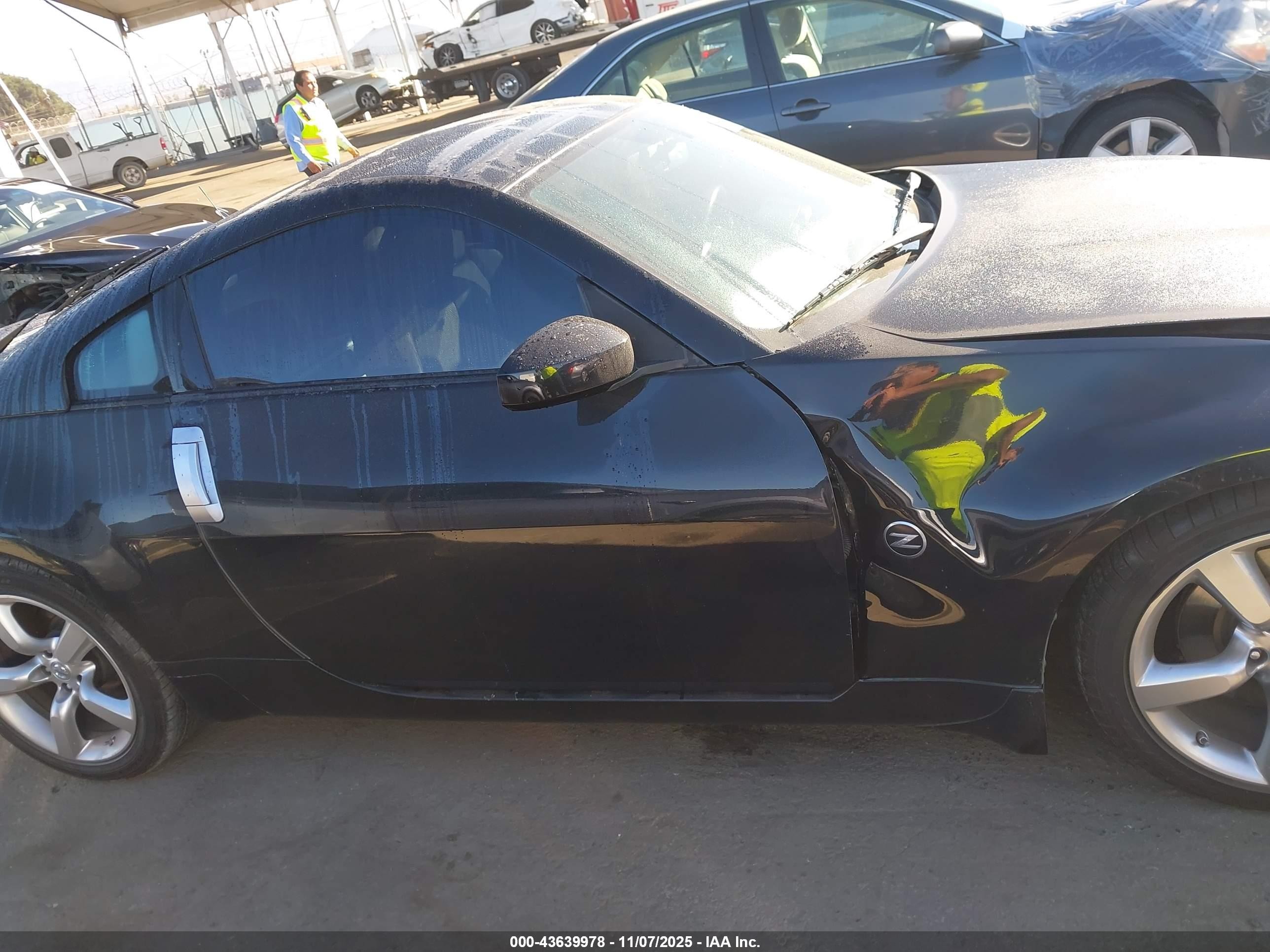 2008 Nissan 350z Enthusiast Black vin: JN1BZ34D68M701453