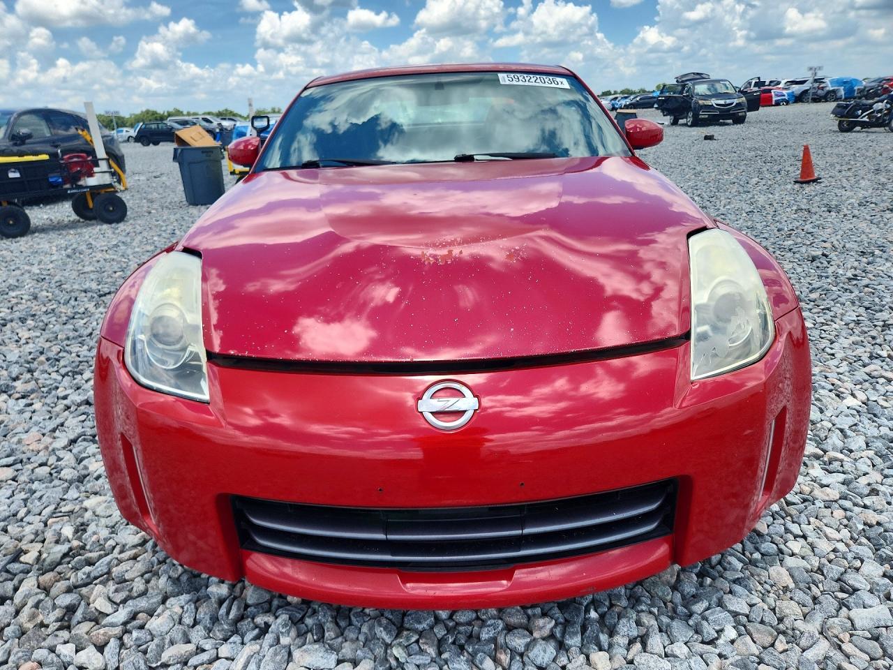 2007 Nissan 350z Coupe Red vin: JN1BZ34D87M501625