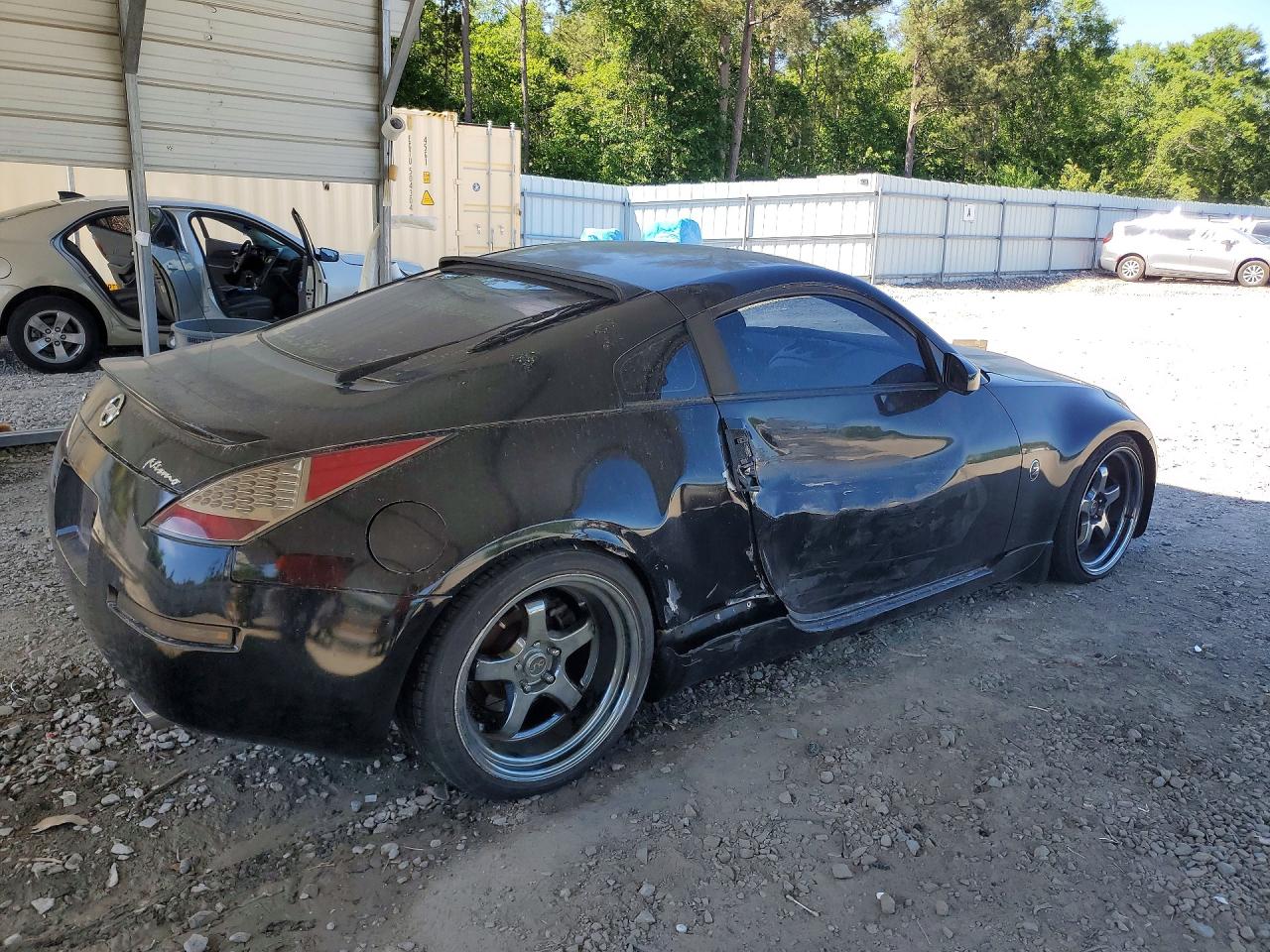 2007 Nissan 350z Black vin: JN1BZ34D87M503178