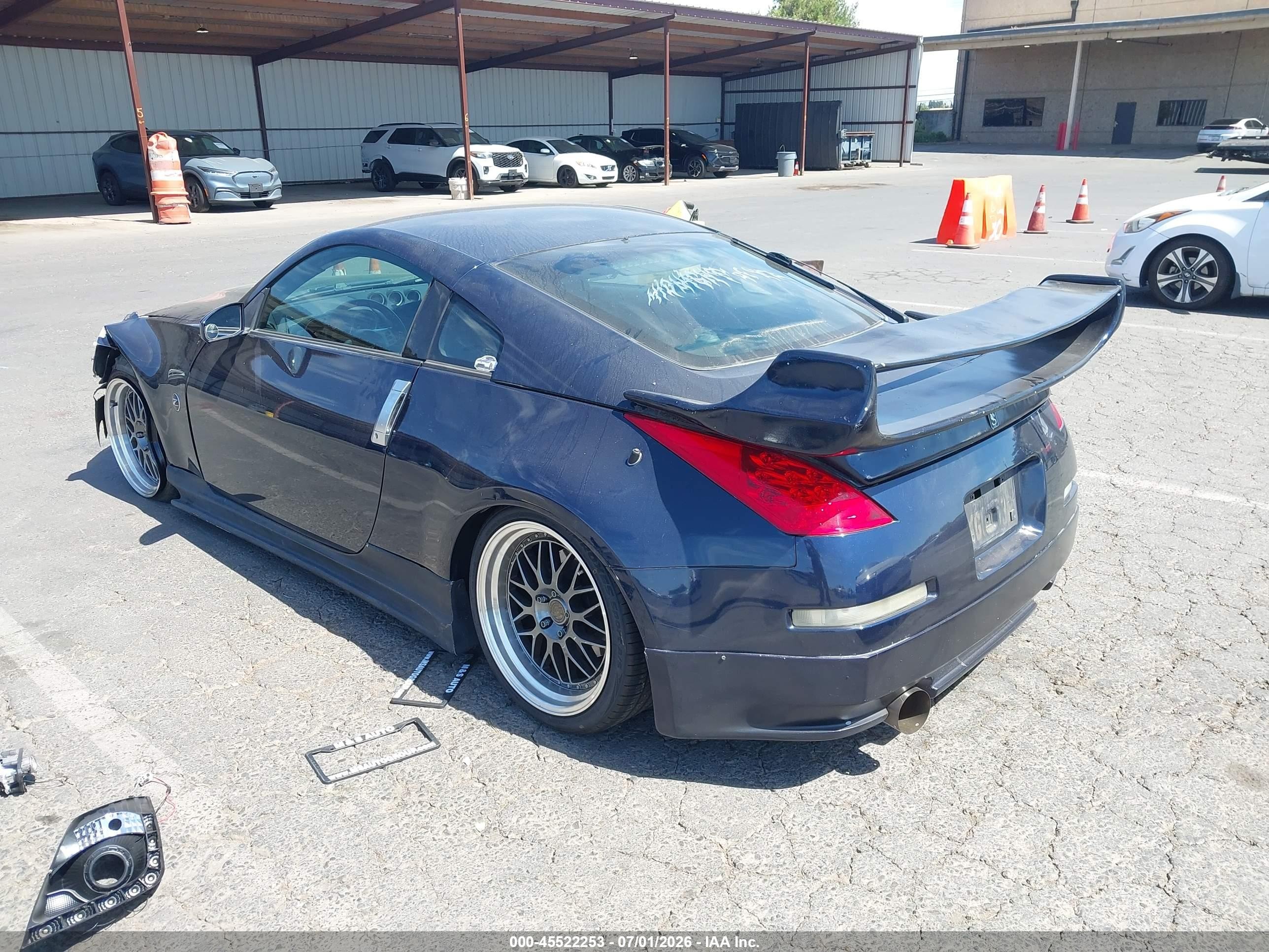 2008 Nissan 350z Enthusiast Blue vin: JN1BZ34D88M703222