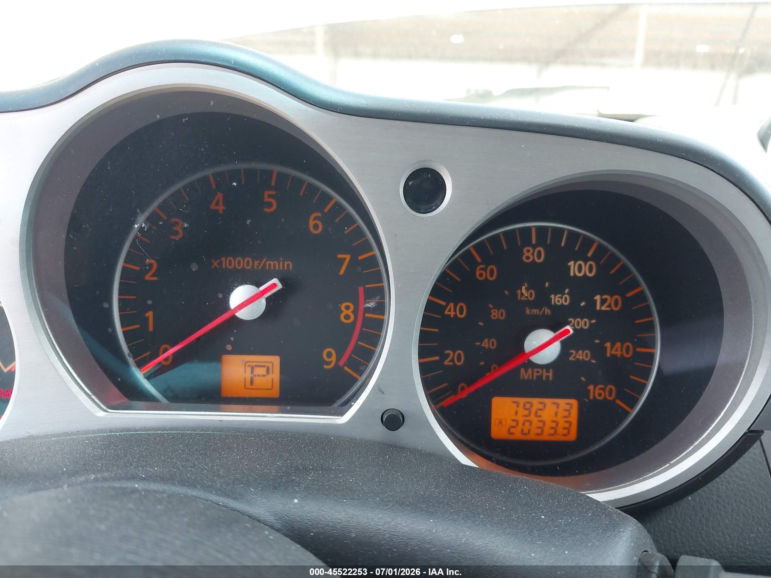 2008 Nissan 350z Enthusiast Blue vin: JN1BZ34D88M703222
