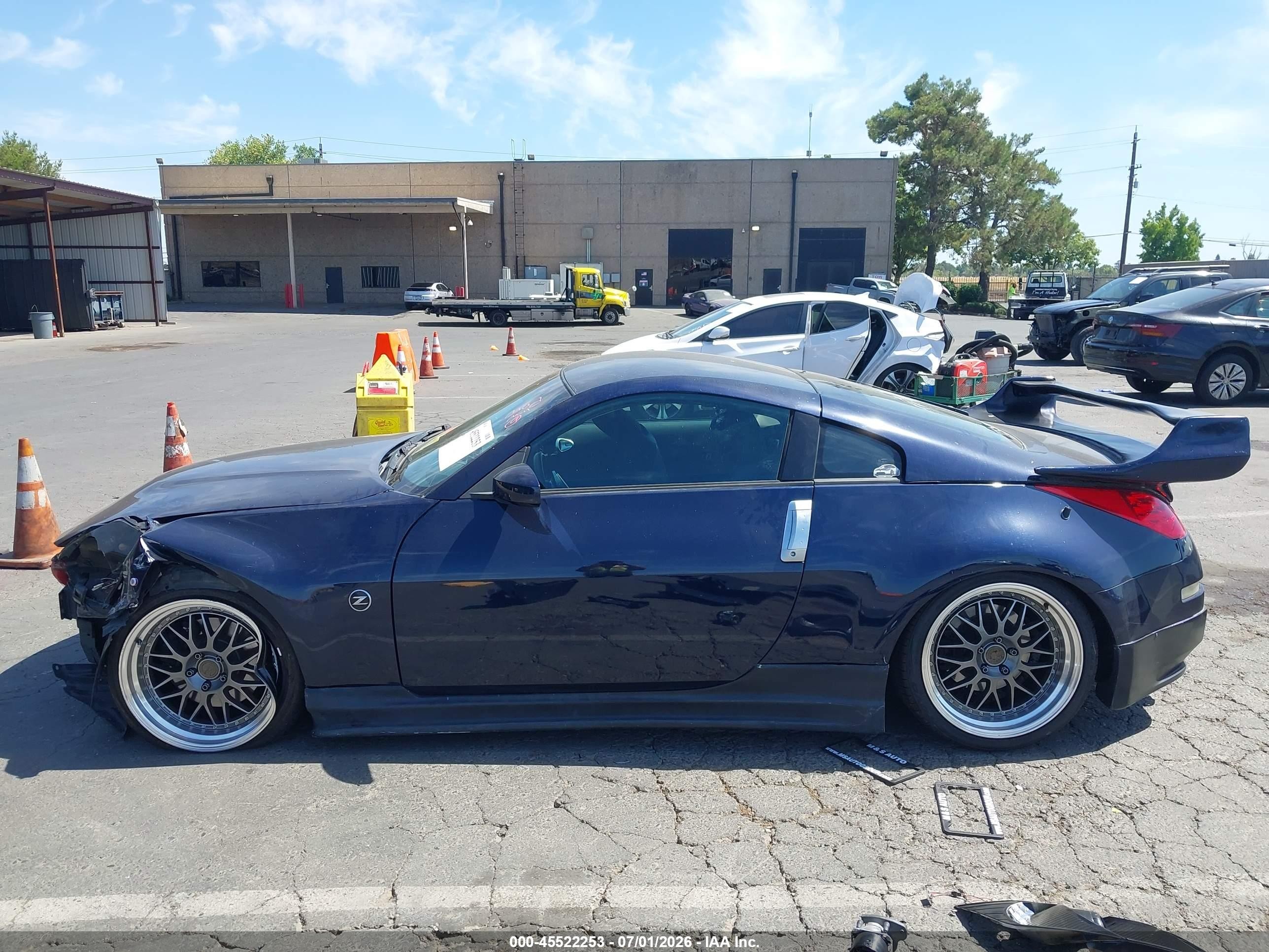 2008 Nissan 350z Enthusiast Blue vin: JN1BZ34D88M703222
