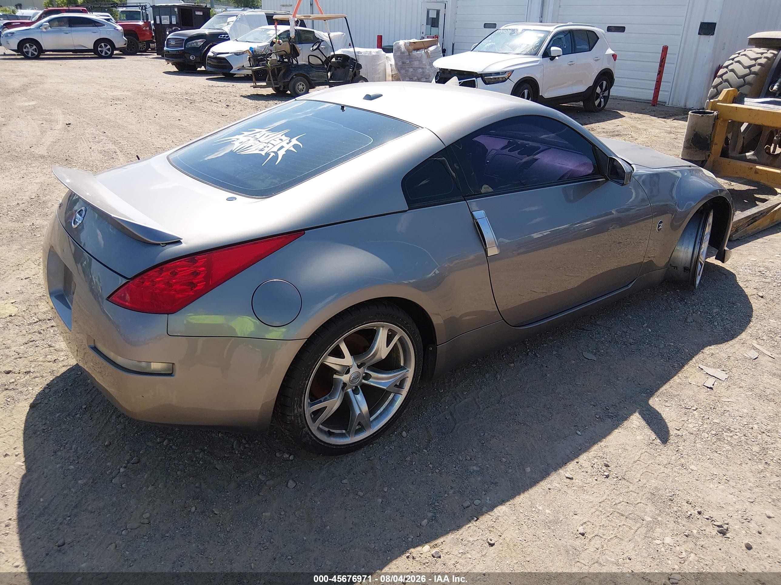2008 Nissan 350z Touring Gray vin: JN1BZ34D88M706668