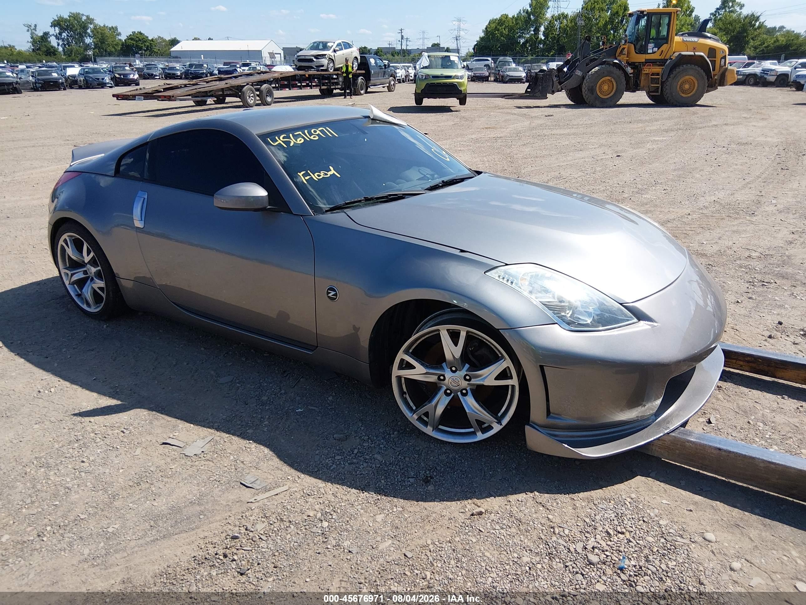 2008 Nissan 350z Touring Gray vin: JN1BZ34D88M706668