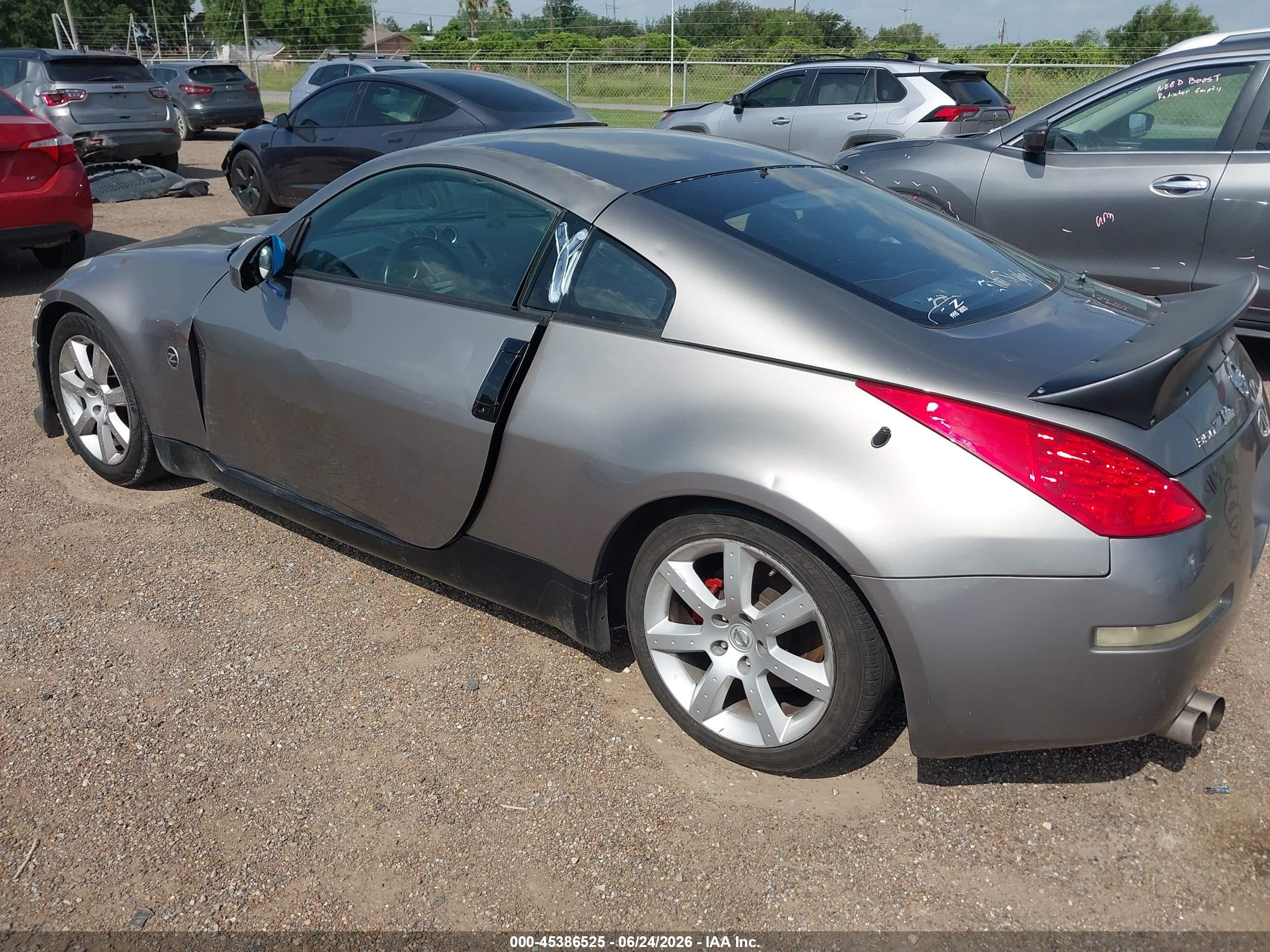 2008 Nissan 350z   Gray vin: JN1BZ34D88M706945