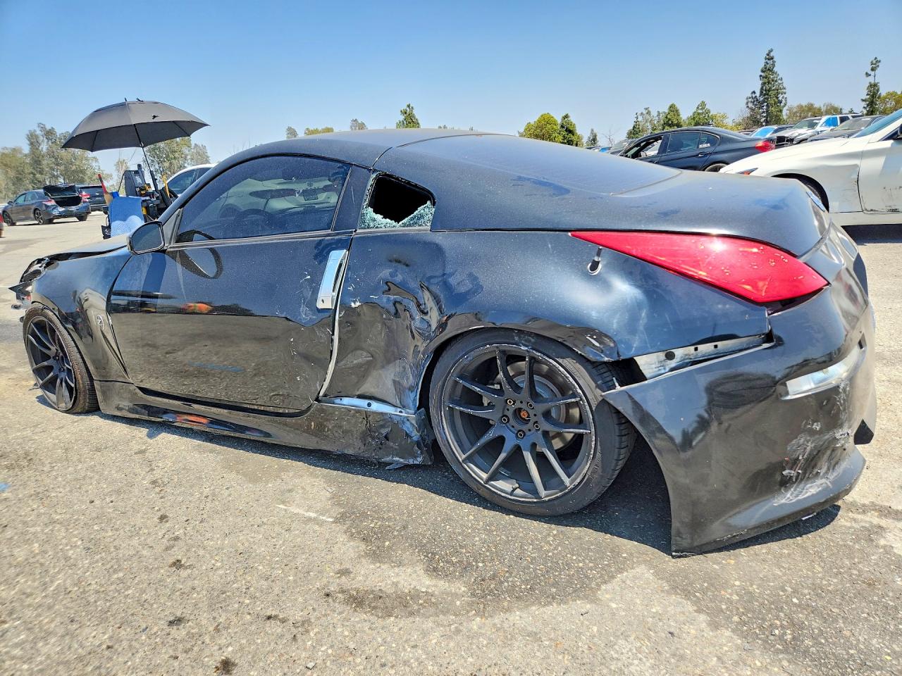 2007 Nissan 350z Coupe Black vin: JN1BZ34DX7M504042