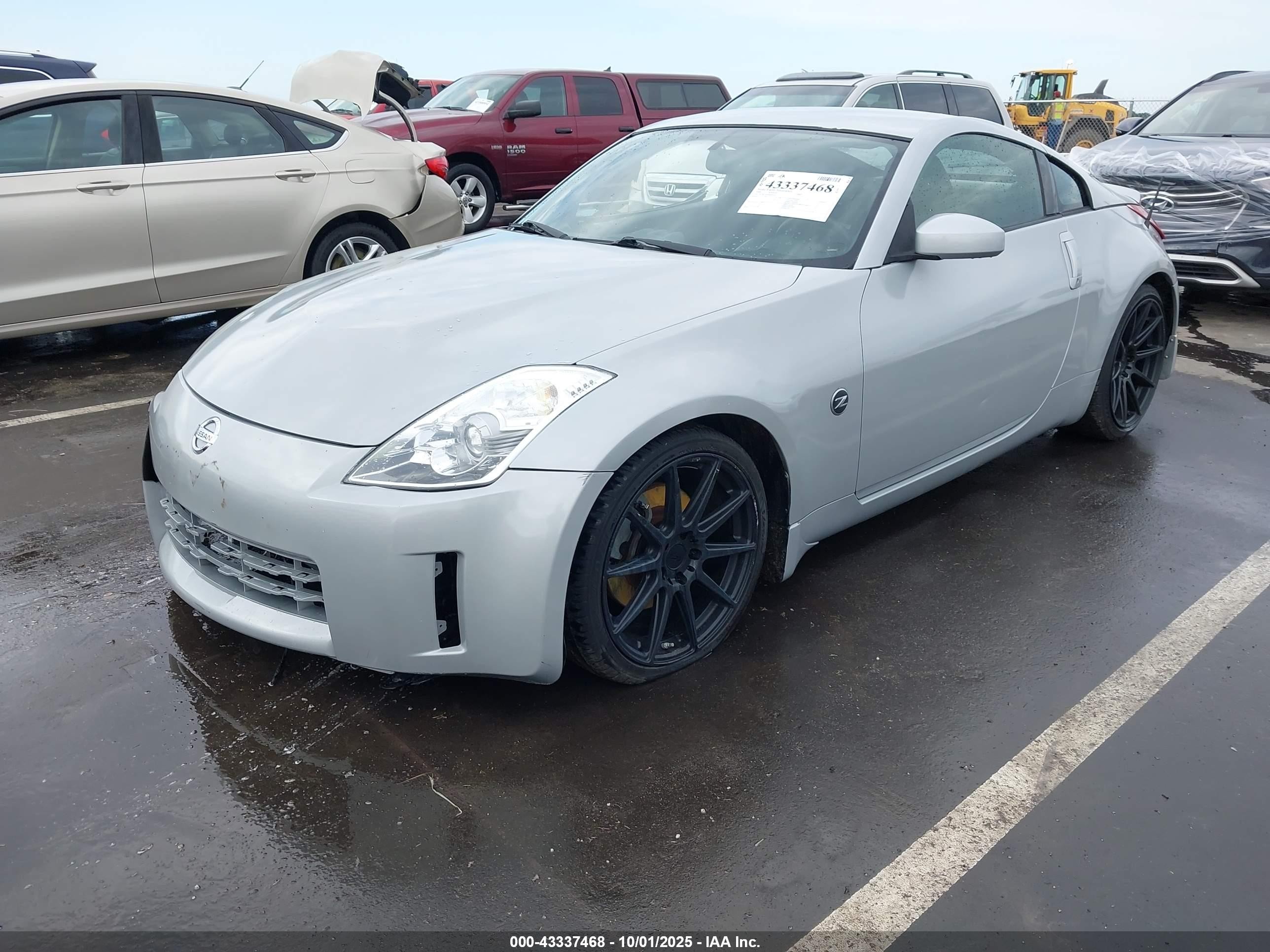 2008 Nissan 350z Enthusiast Silver vin: JN1BZ34DX8M701617