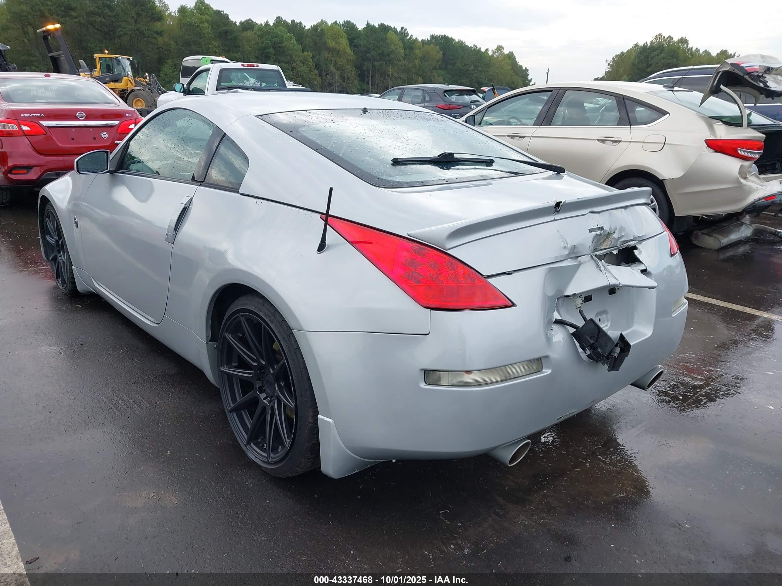 2008 Nissan 350z Enthusiast Silver vin: JN1BZ34DX8M701617