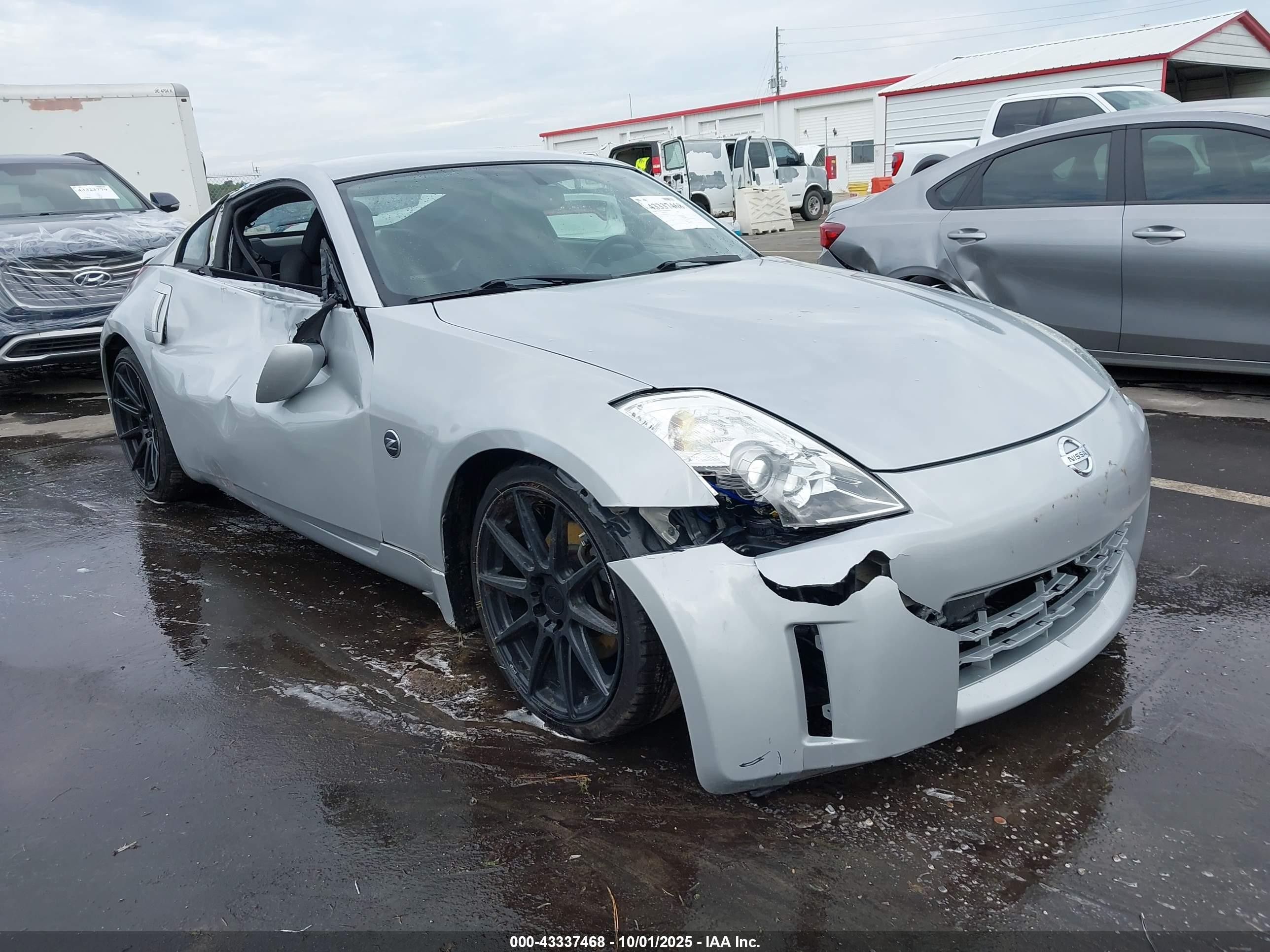 2008 Nissan 350z Enthusiast Silver vin: JN1BZ34DX8M701617