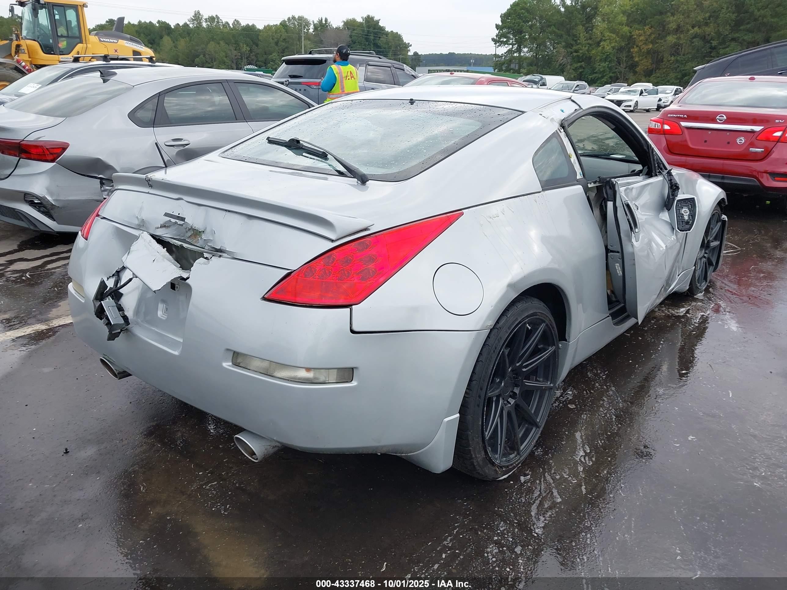 2008 Nissan 350z Enthusiast Silver vin: JN1BZ34DX8M701617