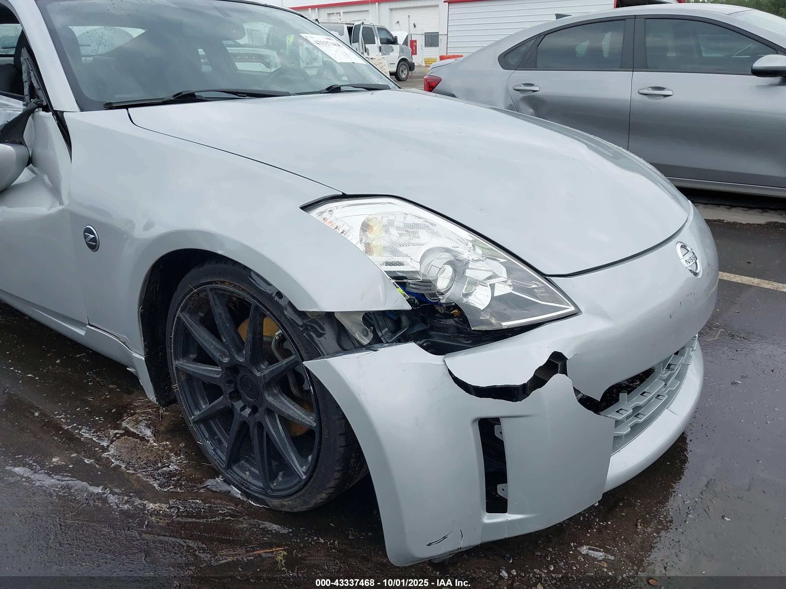 2008 Nissan 350z Enthusiast Silver vin: JN1BZ34DX8M701617