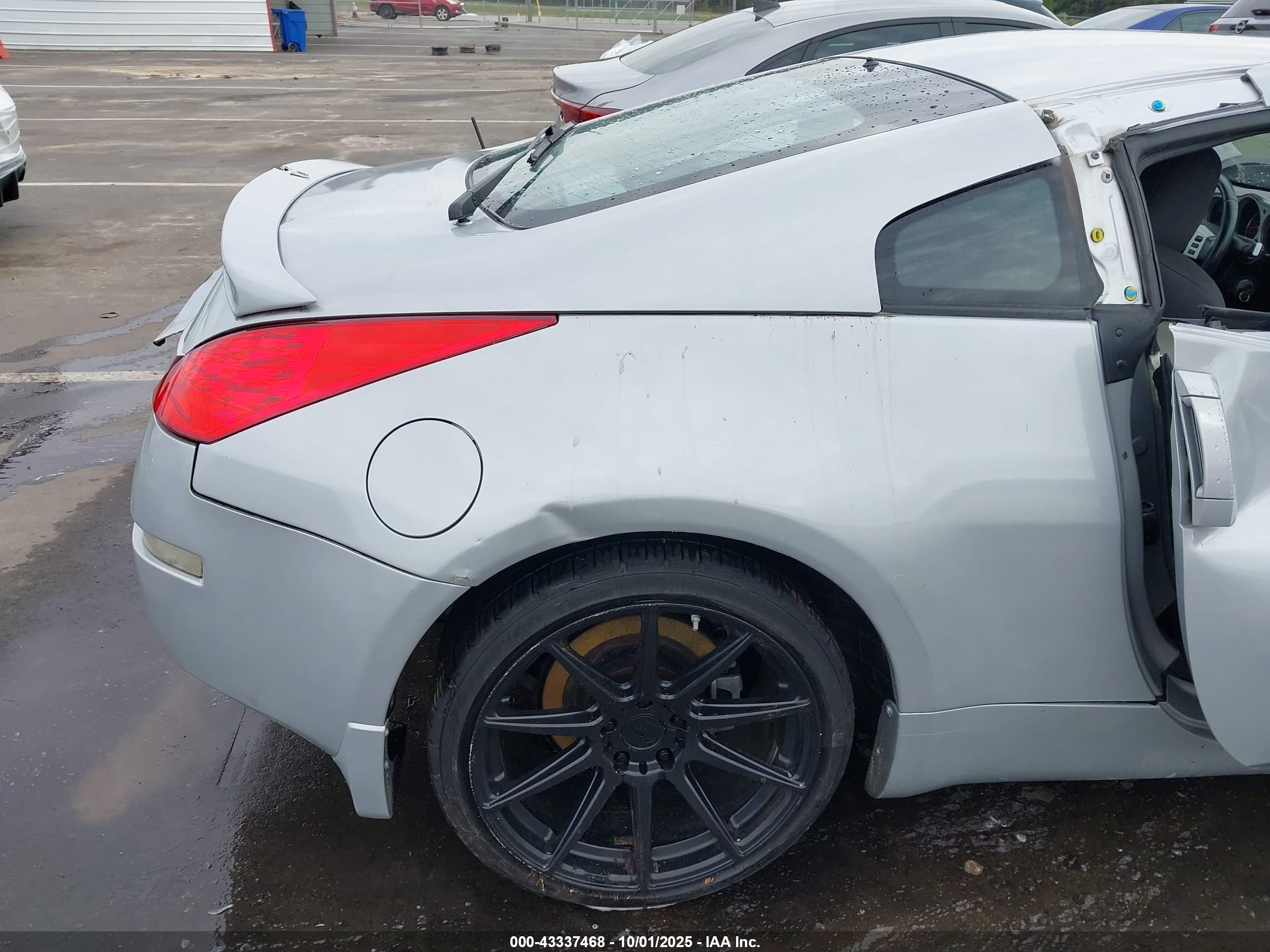 2008 Nissan 350z Enthusiast Silver vin: JN1BZ34DX8M701617