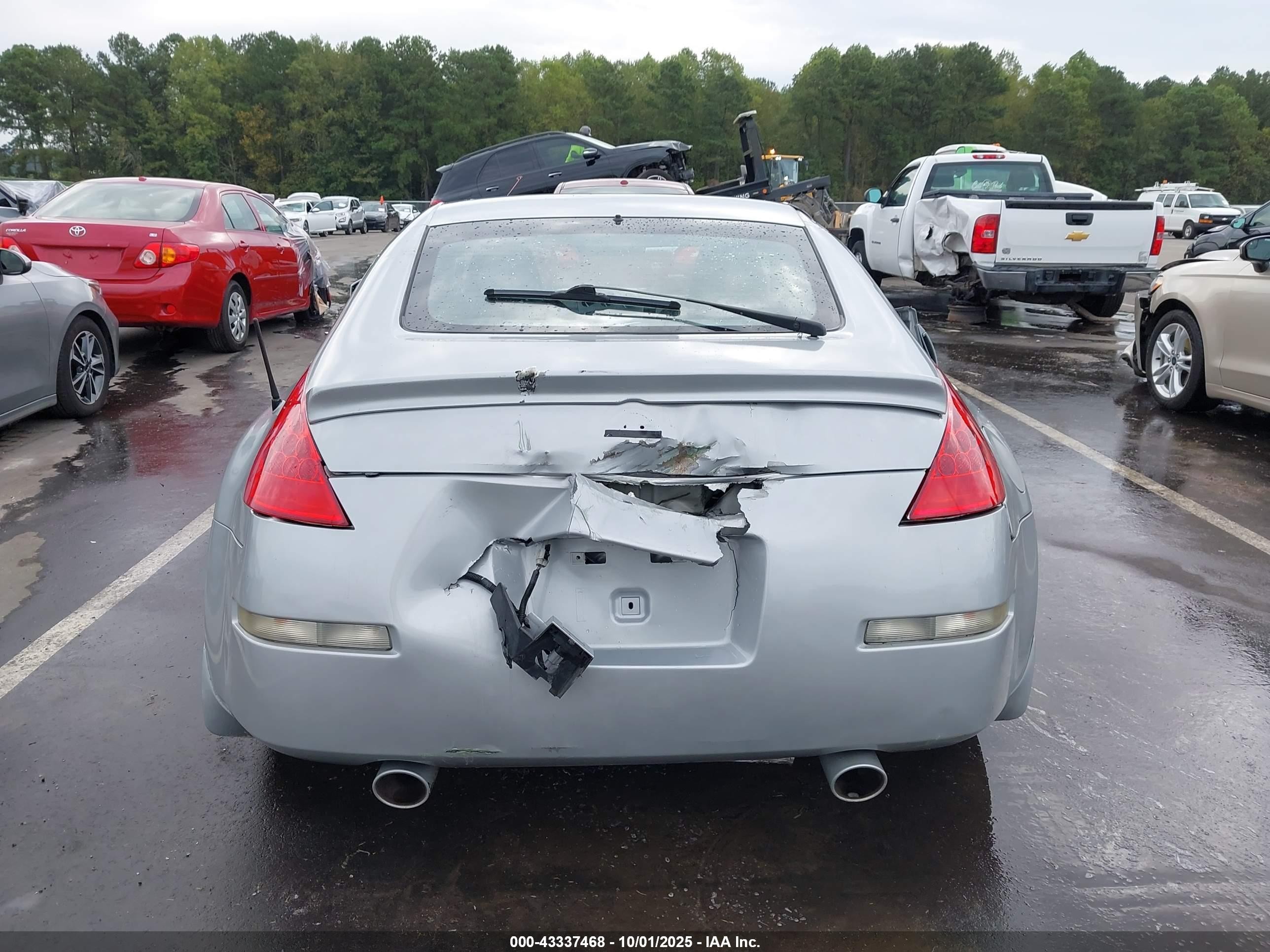 2008 Nissan 350z Enthusiast Silver vin: JN1BZ34DX8M701617