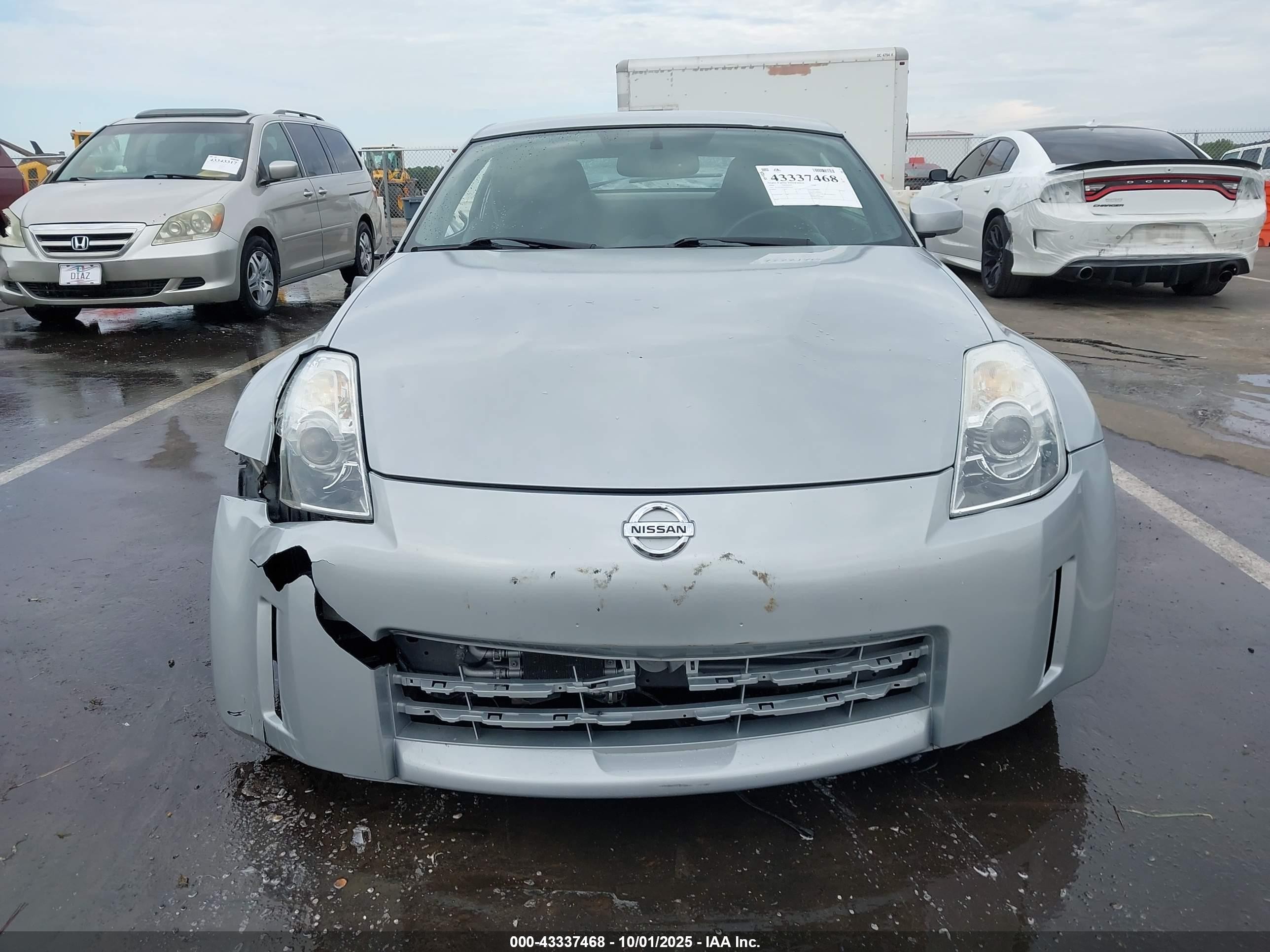 2008 Nissan 350z Enthusiast Silver vin: JN1BZ34DX8M701617