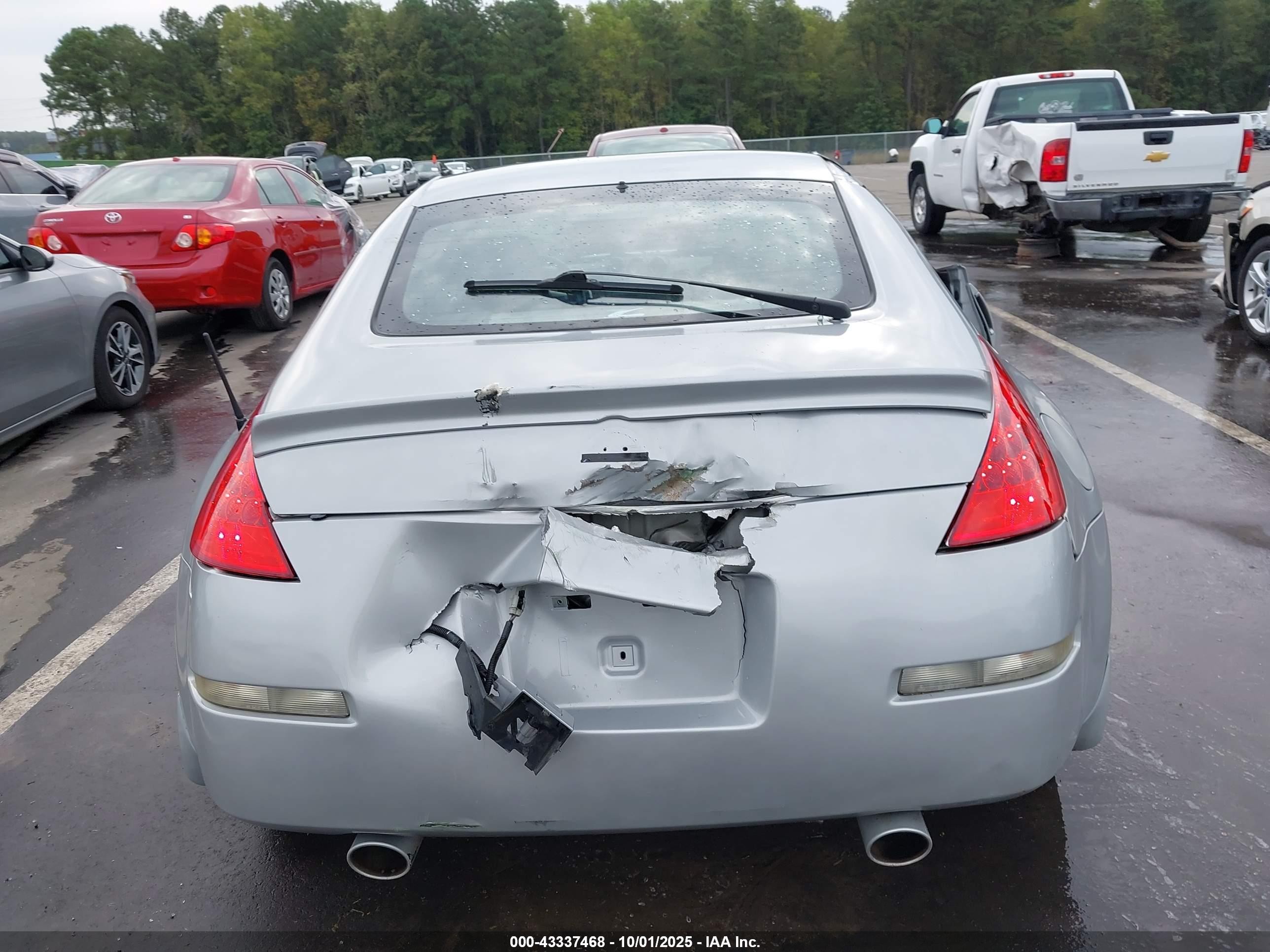 2008 Nissan 350z Enthusiast Silver vin: JN1BZ34DX8M701617