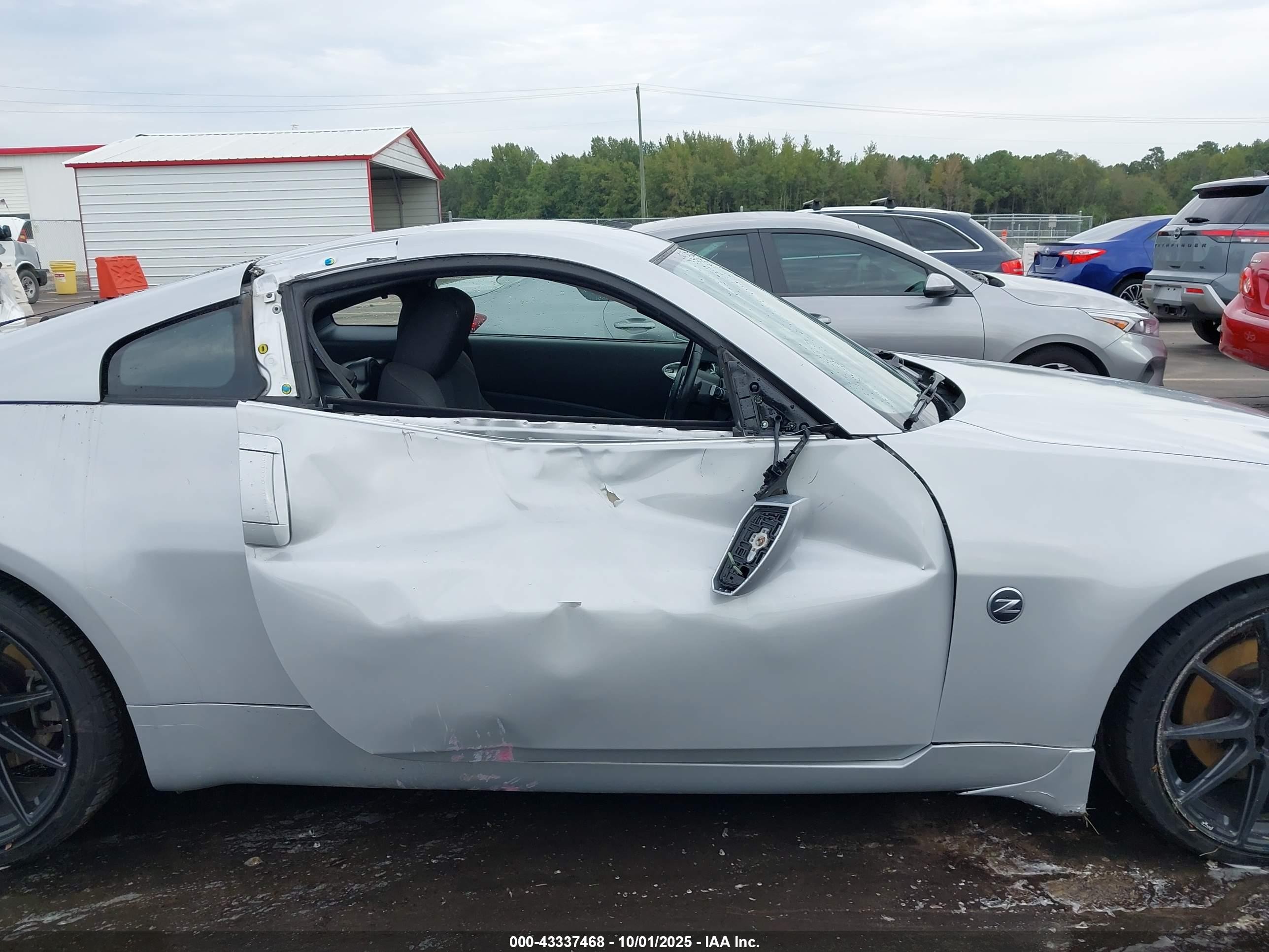 2008 Nissan 350z Enthusiast Silver vin: JN1BZ34DX8M701617