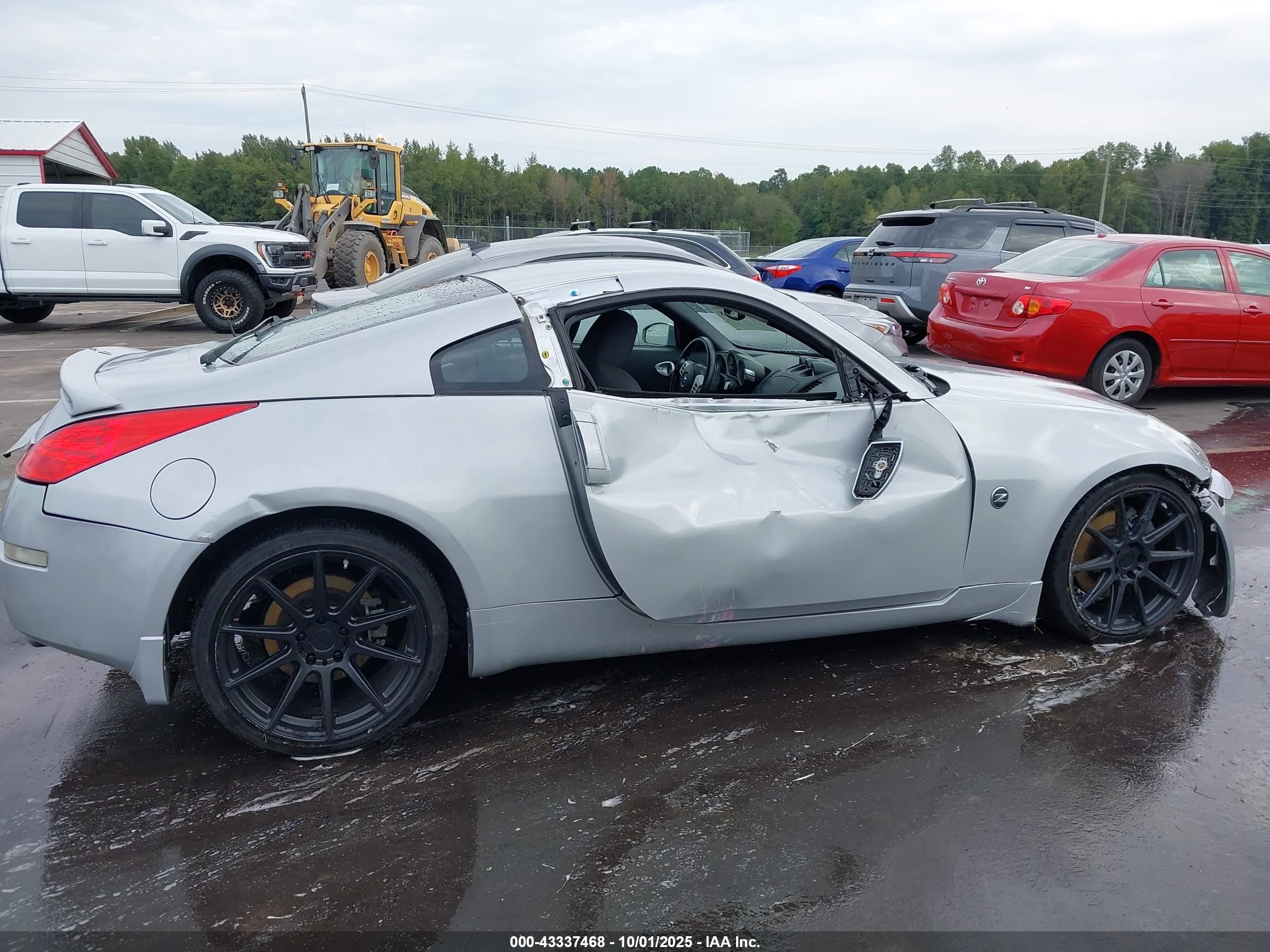 2008 Nissan 350z Enthusiast Silver vin: JN1BZ34DX8M701617