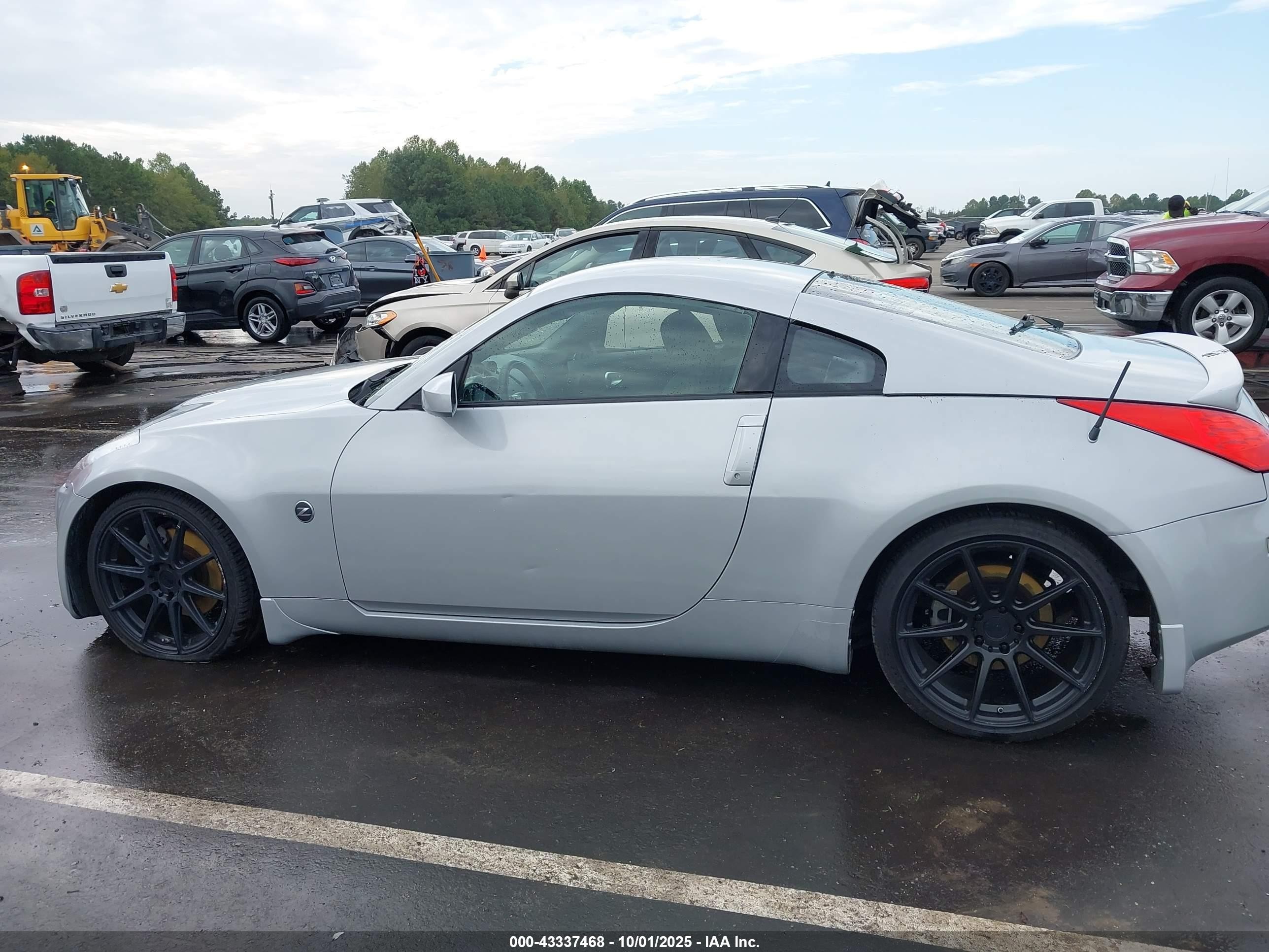 2008 Nissan 350z Enthusiast Silver vin: JN1BZ34DX8M701617