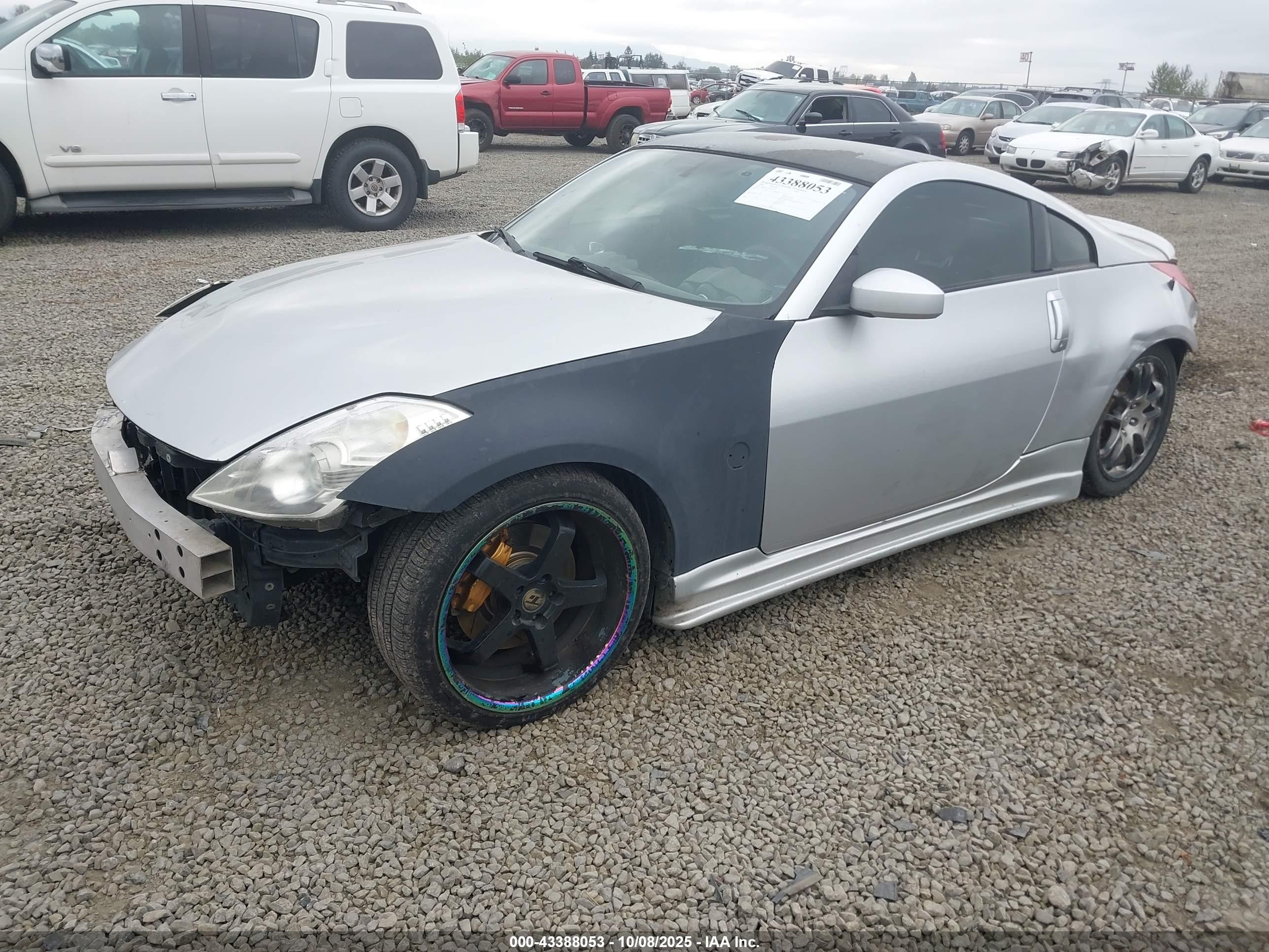 2008 Nissan 350z   Серебряный vin: JN1BZ34E28M751131