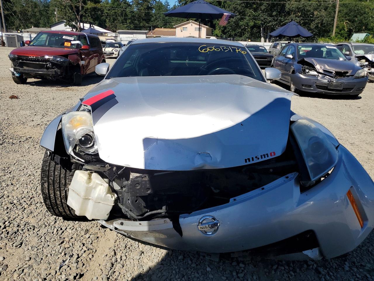 2008 Nissan 350z Coupe Silver vin: JN1BZ34E48M751289