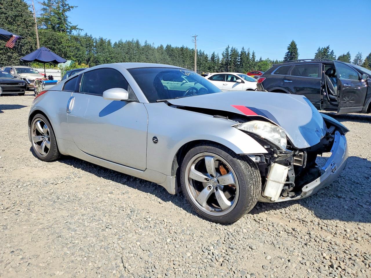 2008 Nissan 350z Coupe Silver vin: JN1BZ34E48M751289