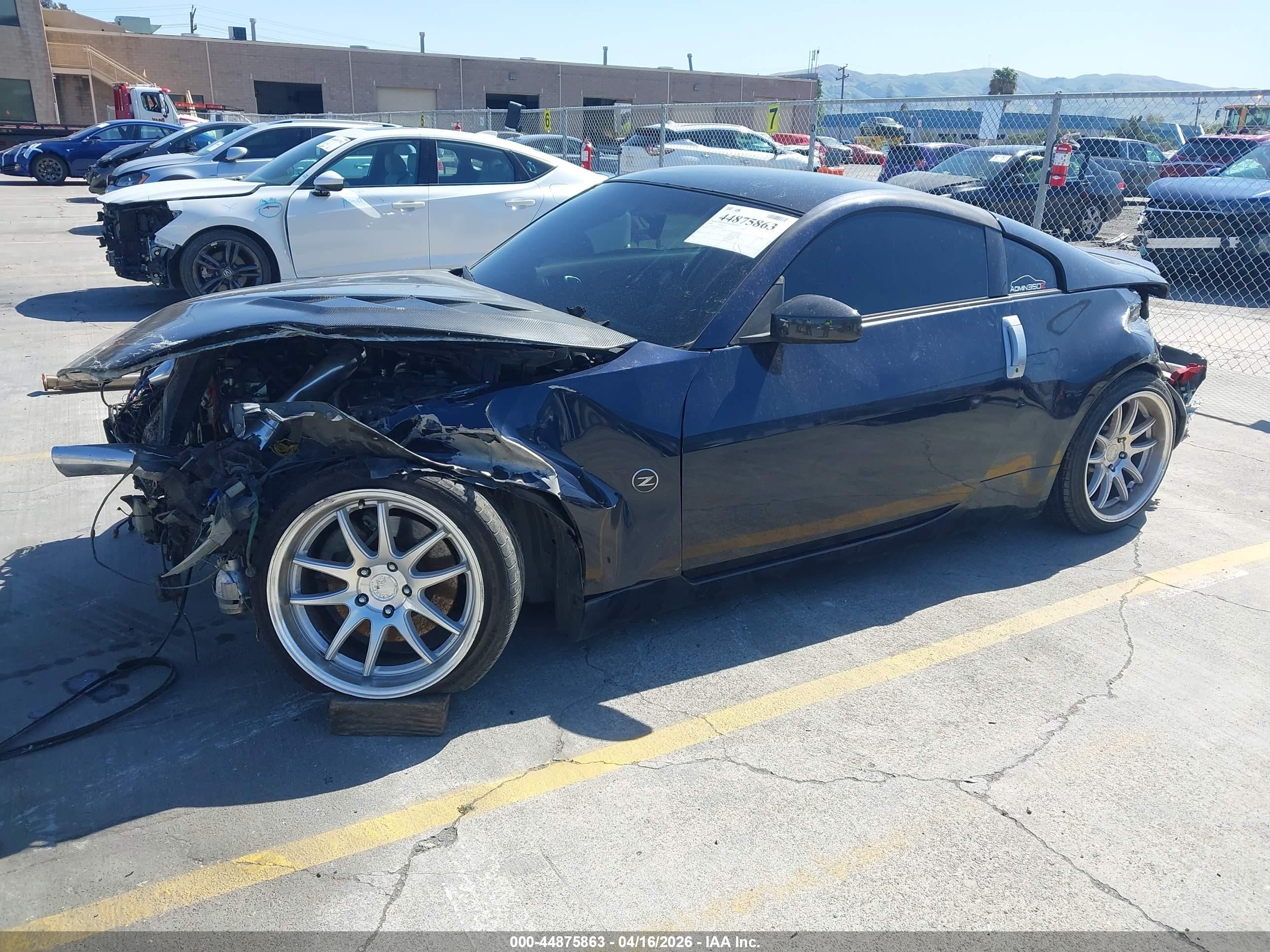 2008 Nissan 350z Enthusiast Dark Blue vin: JN1BZ34E98M750428