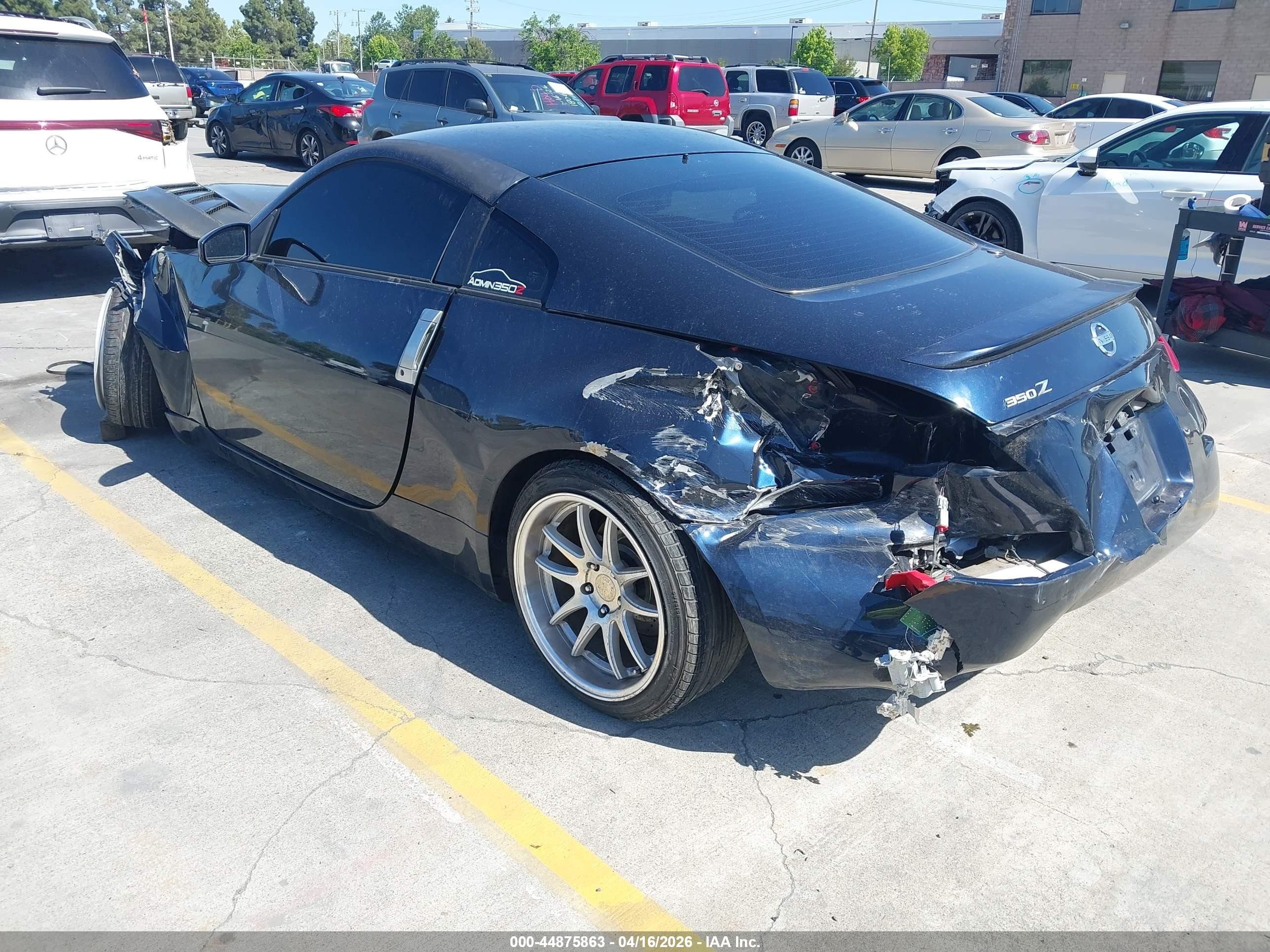 2008 Nissan 350z Enthusiast Dark Blue vin: JN1BZ34E98M750428