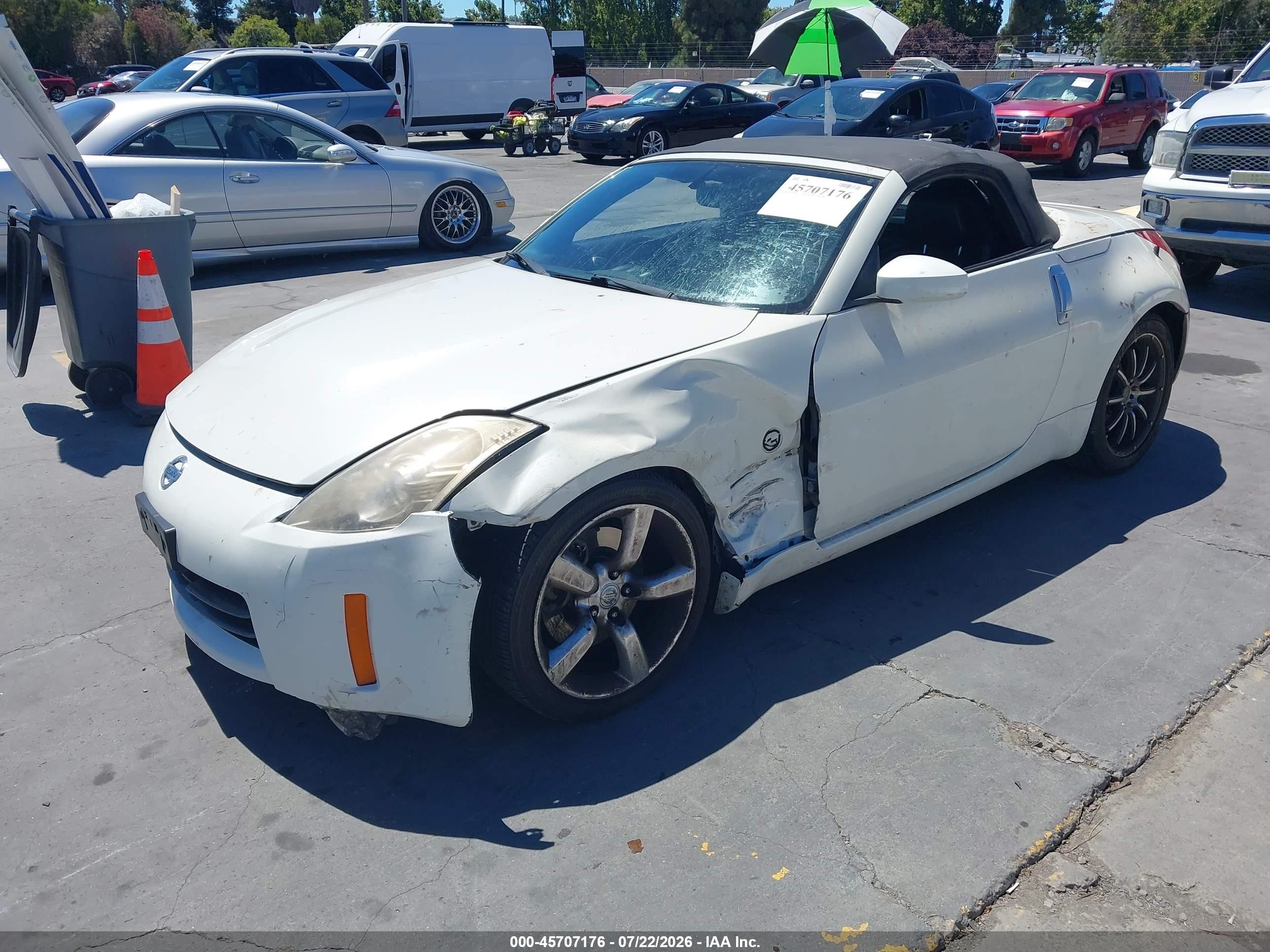 2007 Nissan 350z Touring White vin: JN1BZ36A47M655784