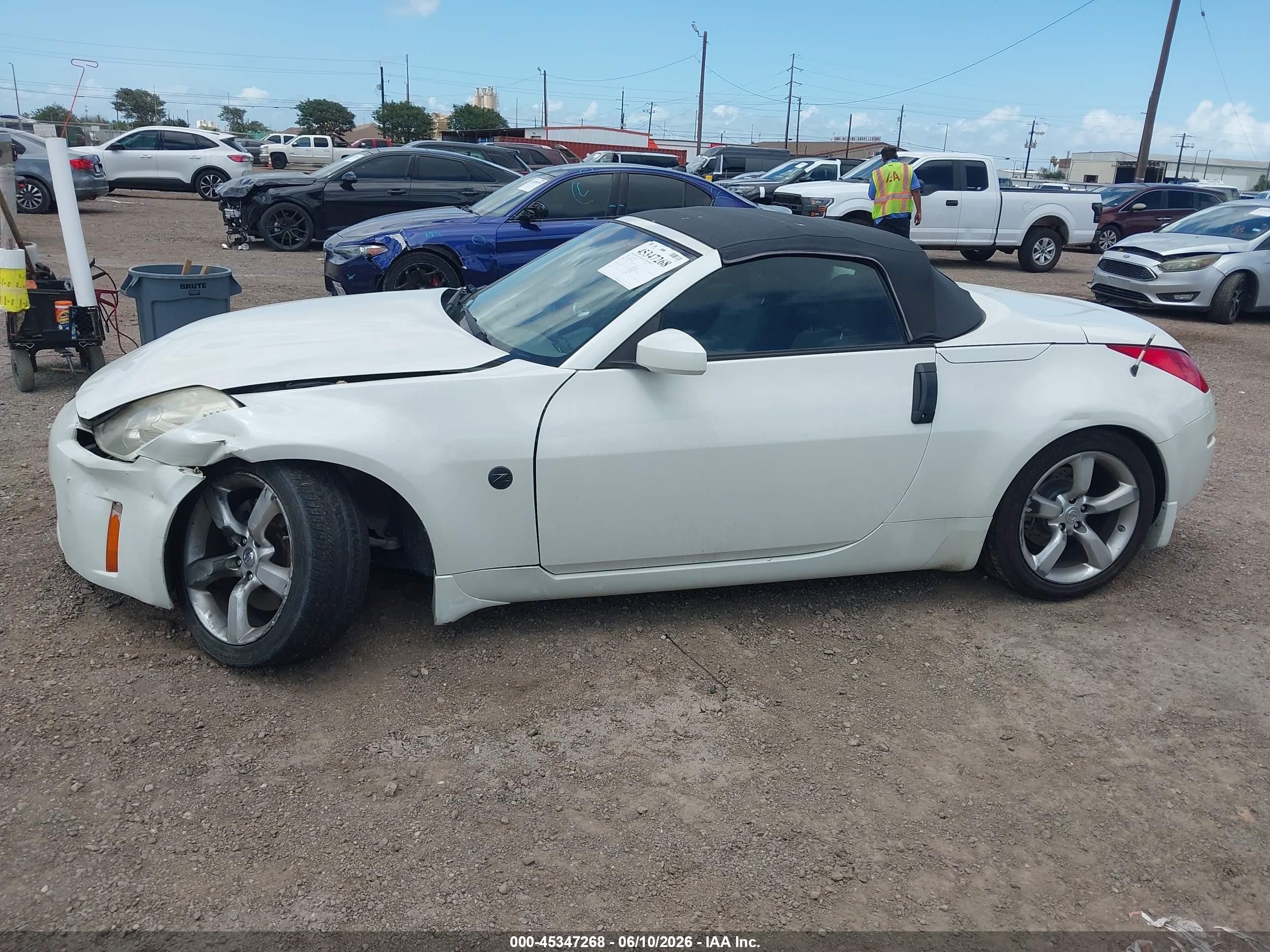 2008 Nissan 350z Touring White vin: JN1BZ36A48M850091